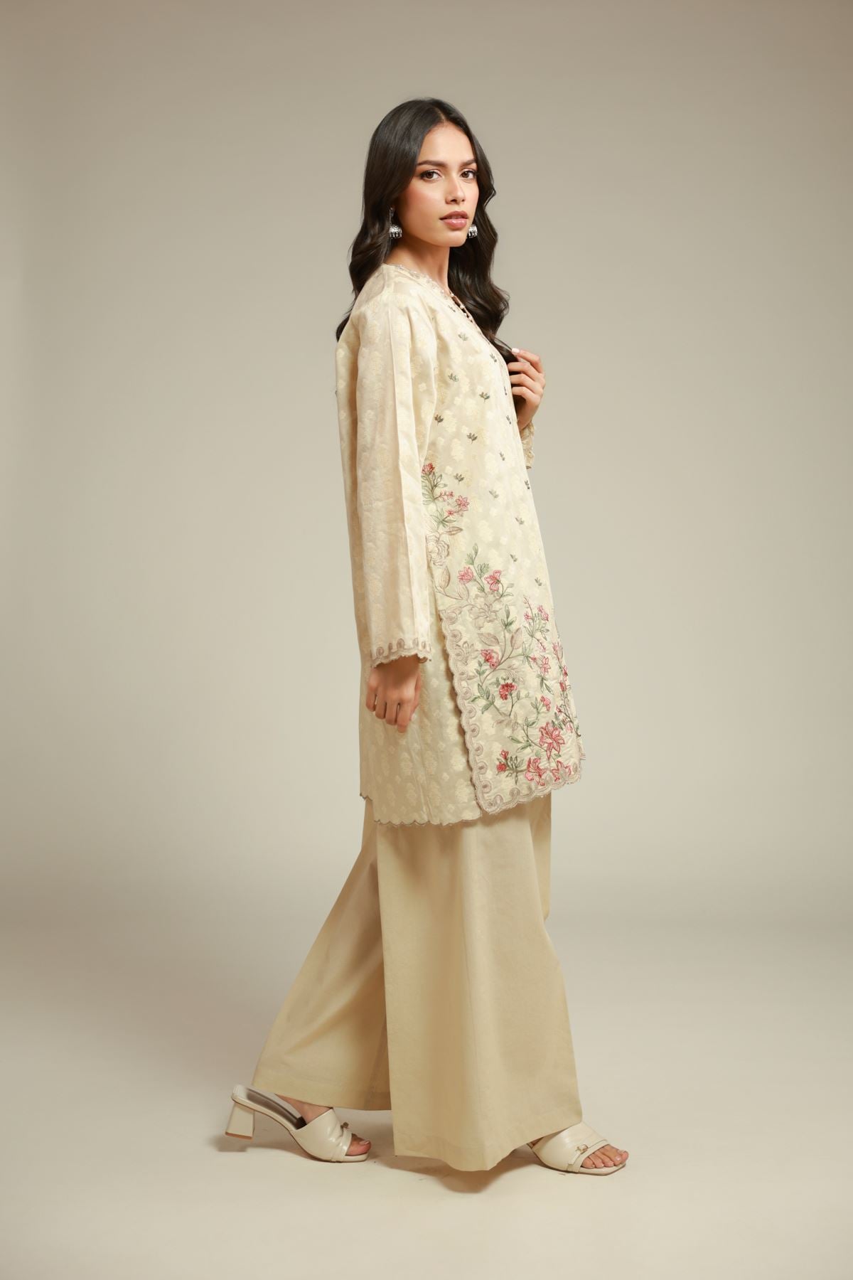 Embroidered Broshia Fabrics 2 Piece - A33-26-110FB2-VG