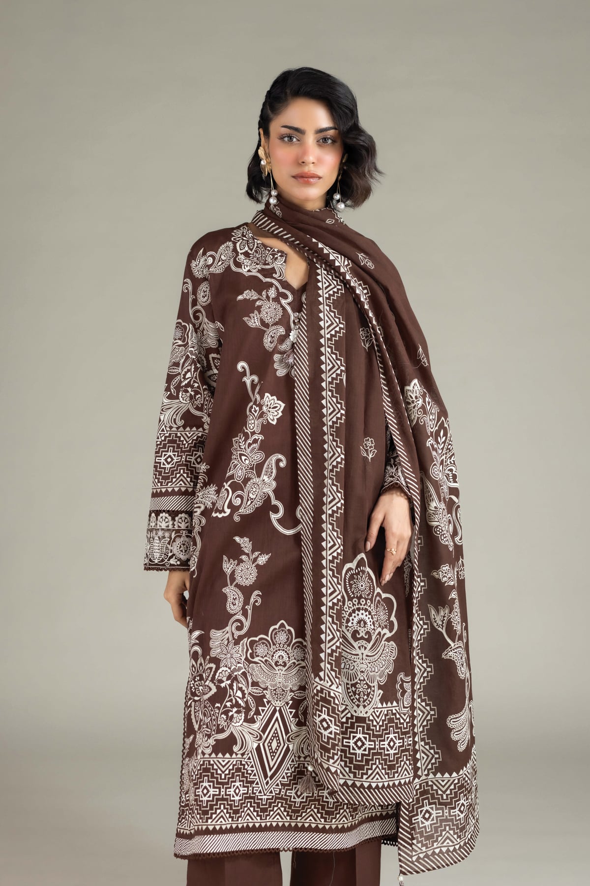 Embroidered Lawn Tailored Lawn 3-Piece - T-A113-26-105EC2-VG