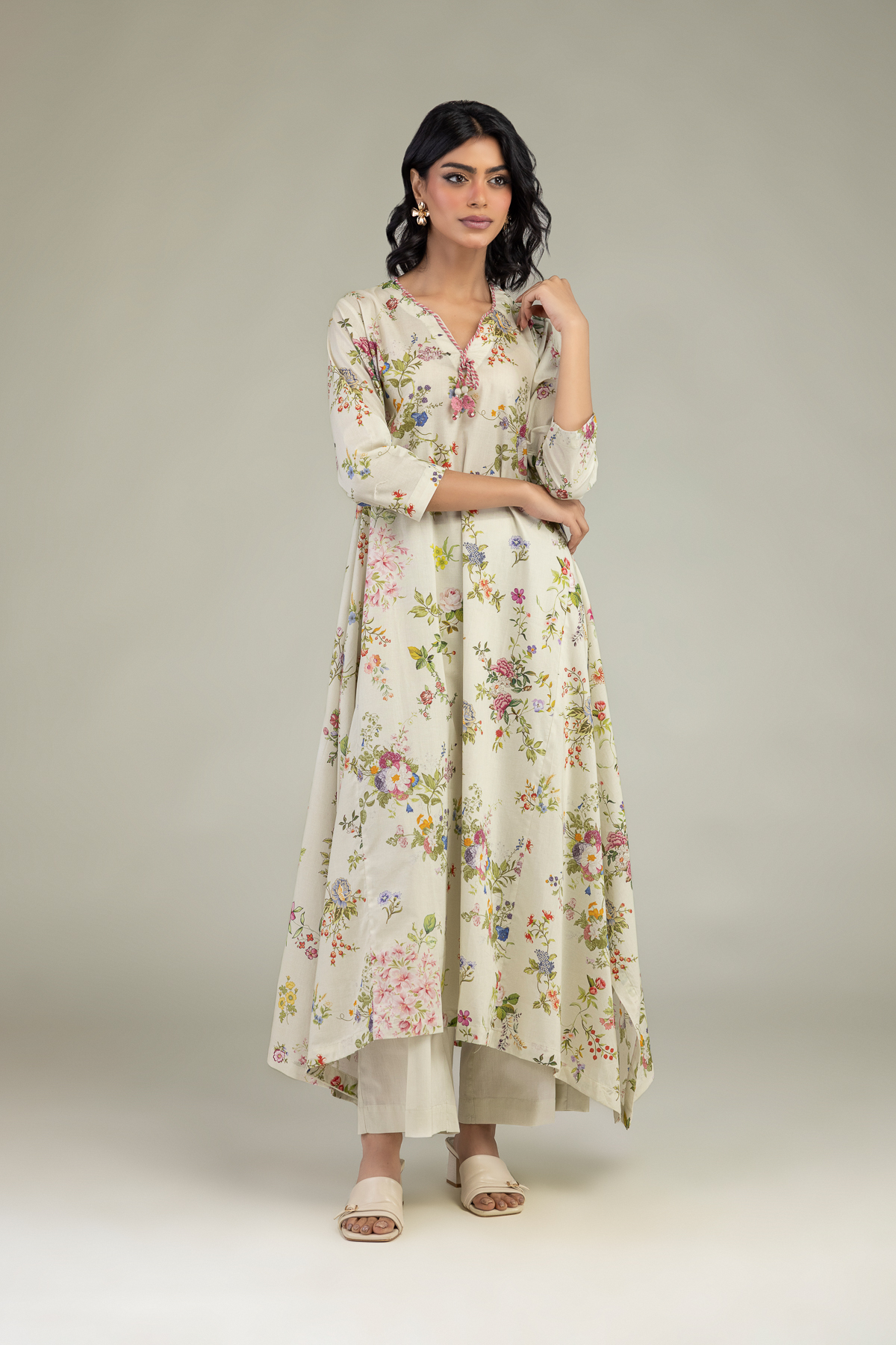 Embroidered Cambric Cambric Pants - 1-26-240-A-J1-VG