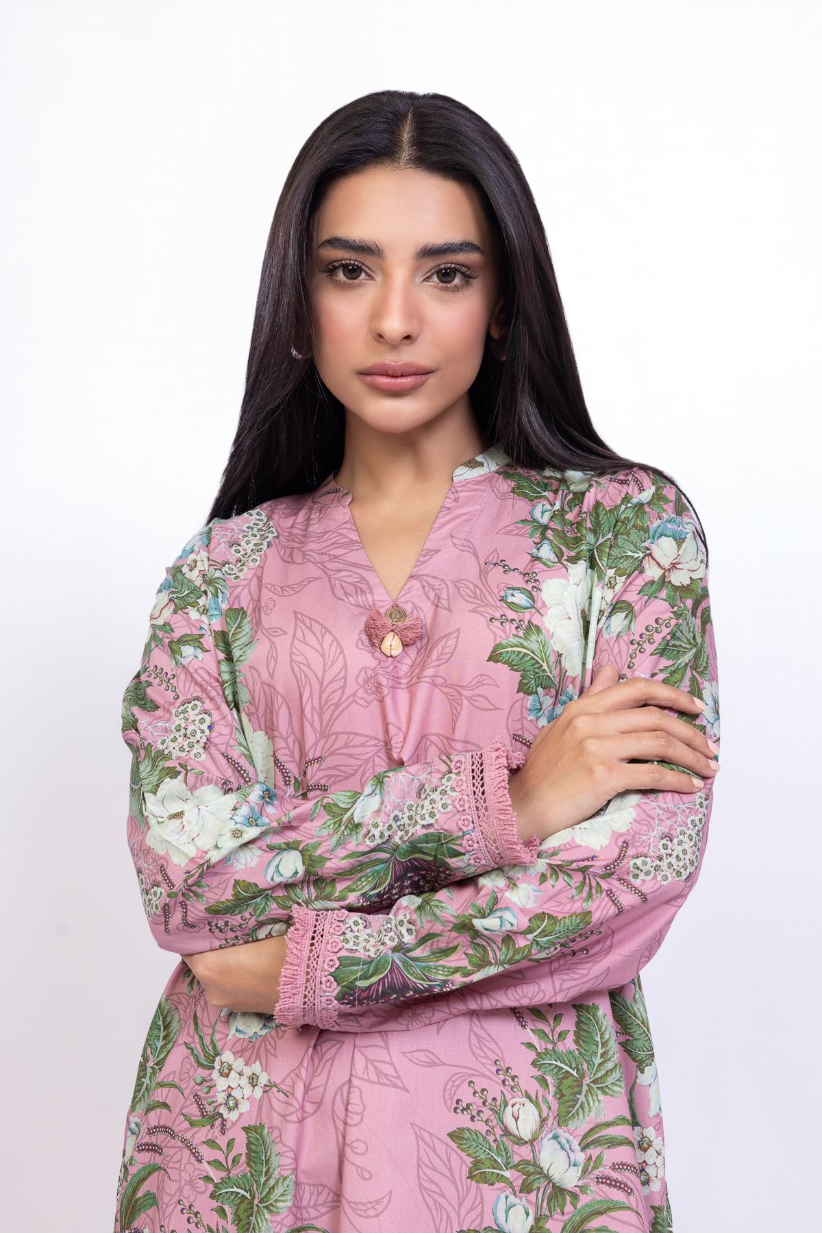 Printed Cotton Viscose Kurta - 25-09-11E2-08TA-VG