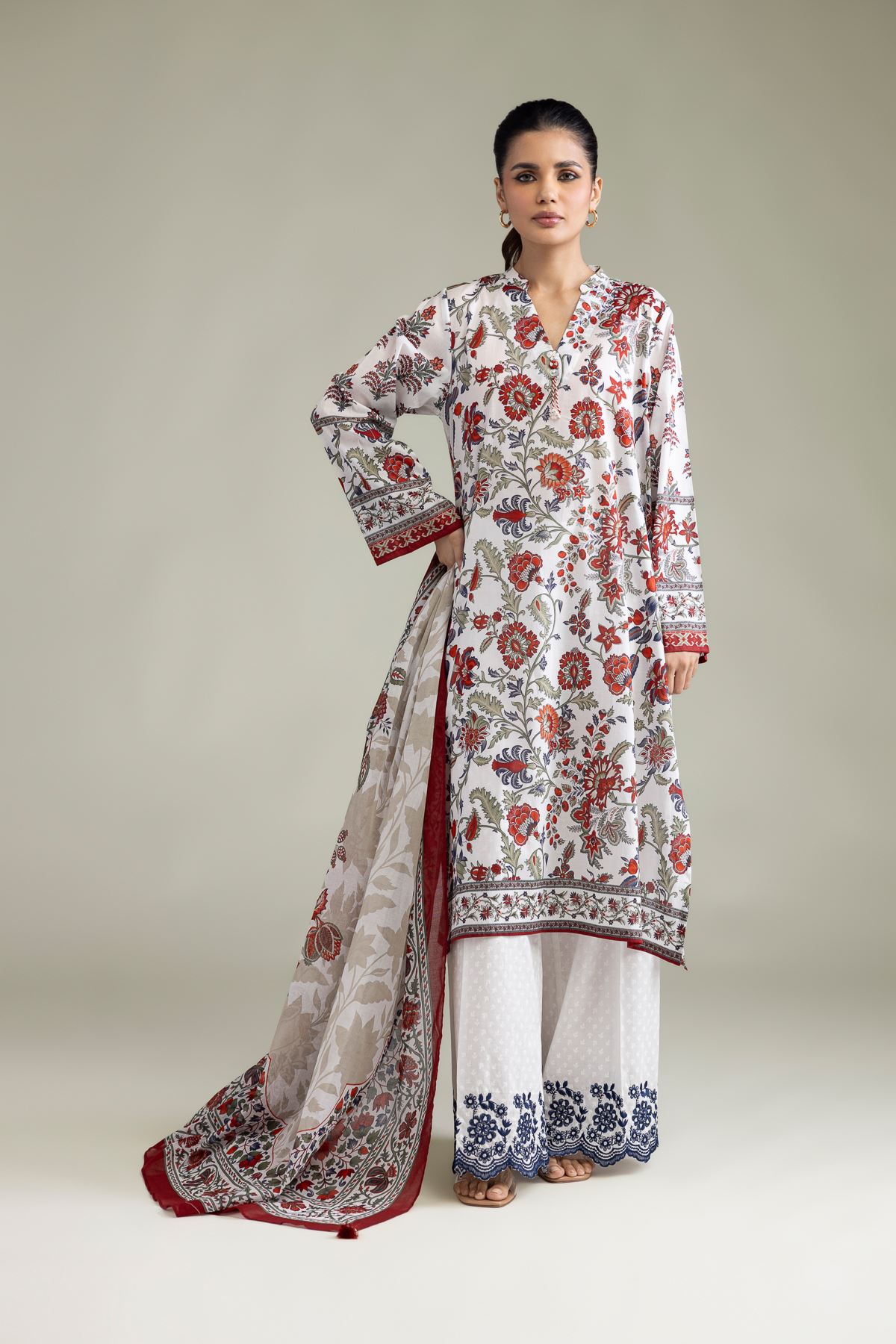 Embroidered Lawn Lawn Tailored 3-Piece - T-A22-26-208FG2-VG