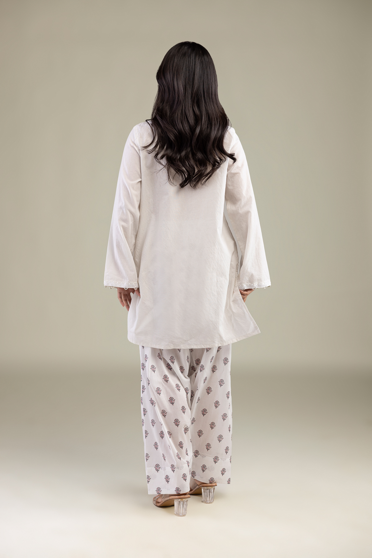 Embroidered Cambric Cambric Tailored 2-Piece - 1-26-322-B-A1-VG