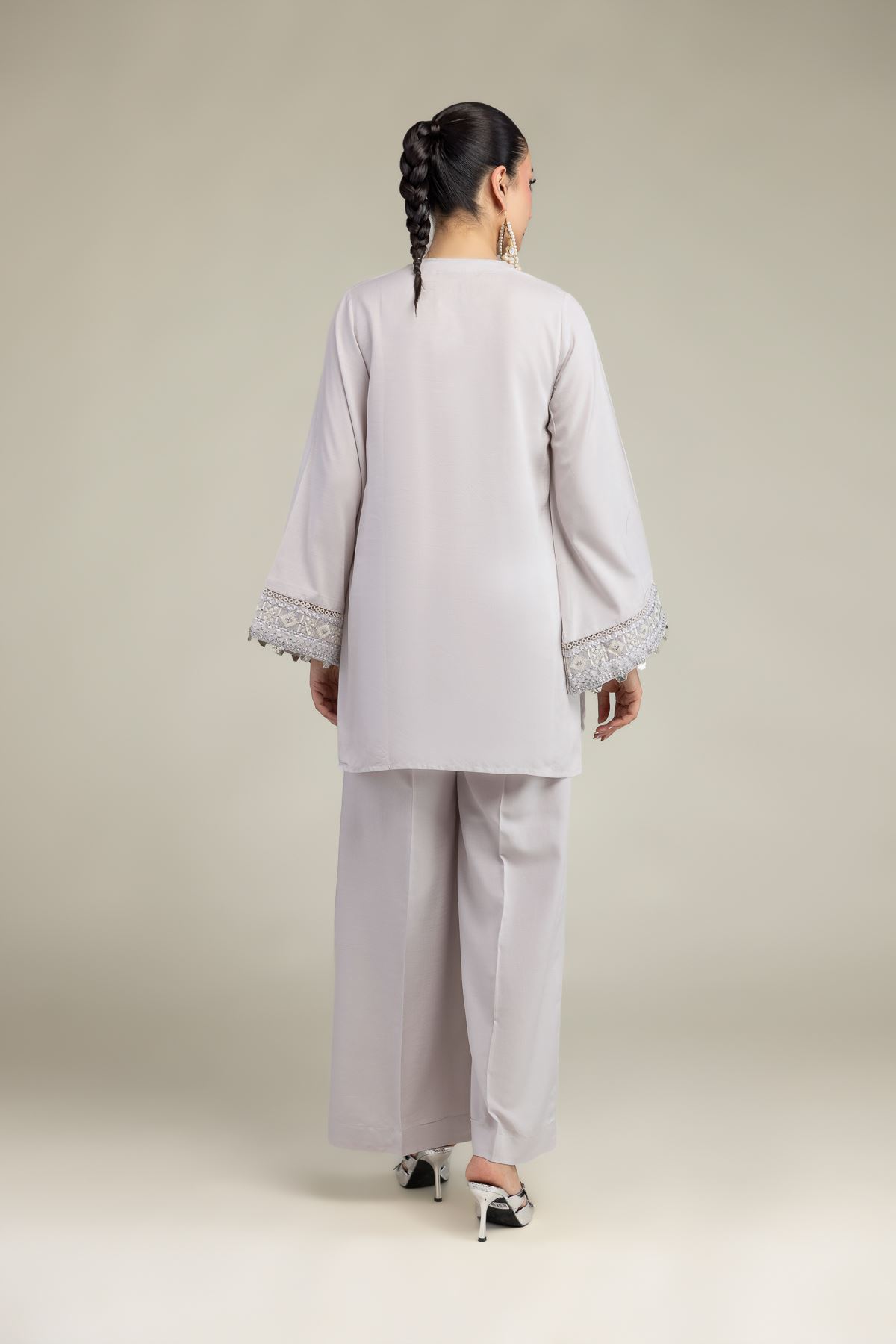 Embroidered Raw Silk Silk Threadwork Kurta - 1-26-231-A-C1-VG