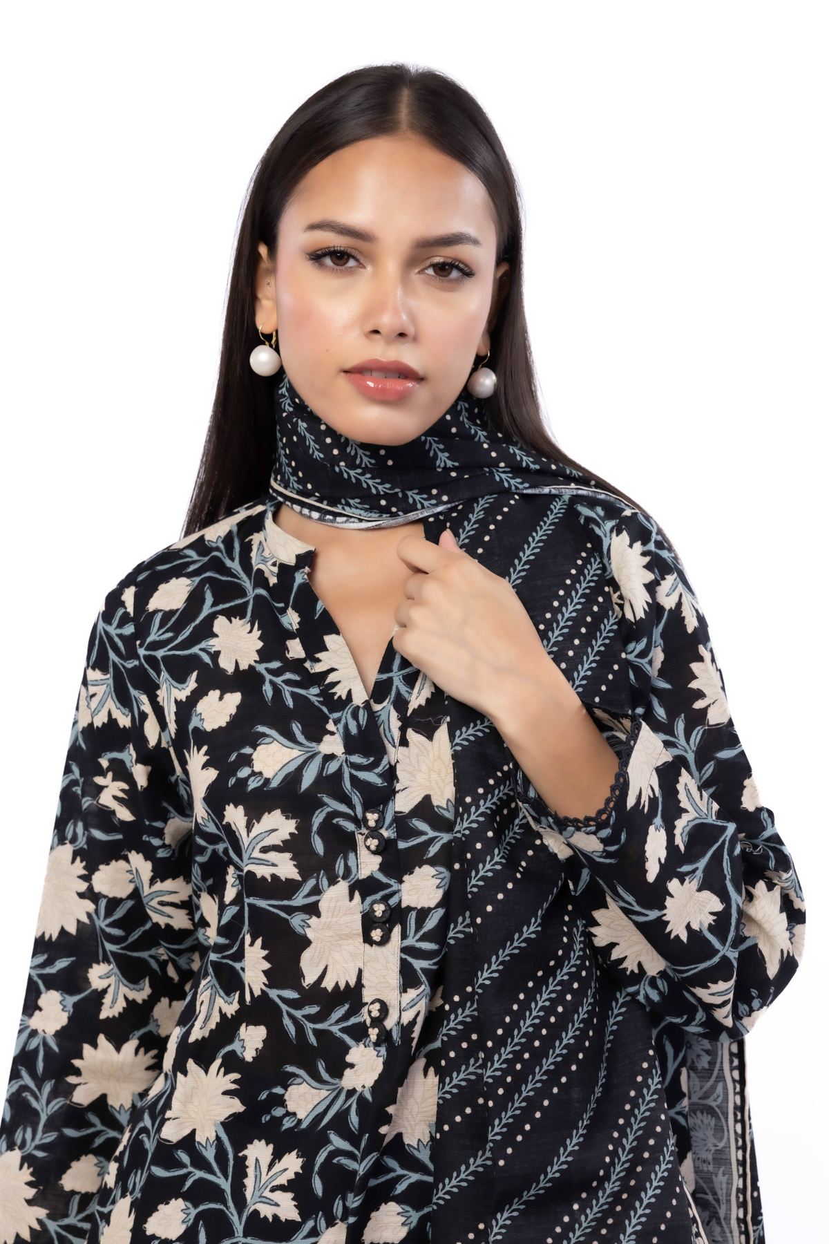 Printed Khaddar Tailored 3 Piece - KN31AST-VG