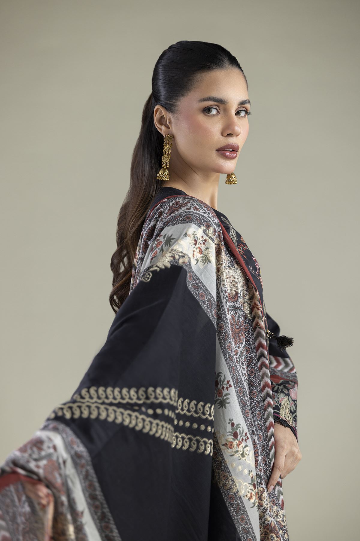 Printed Jacquard Fabrics 3 Piece - A22-26-214FH1-VG