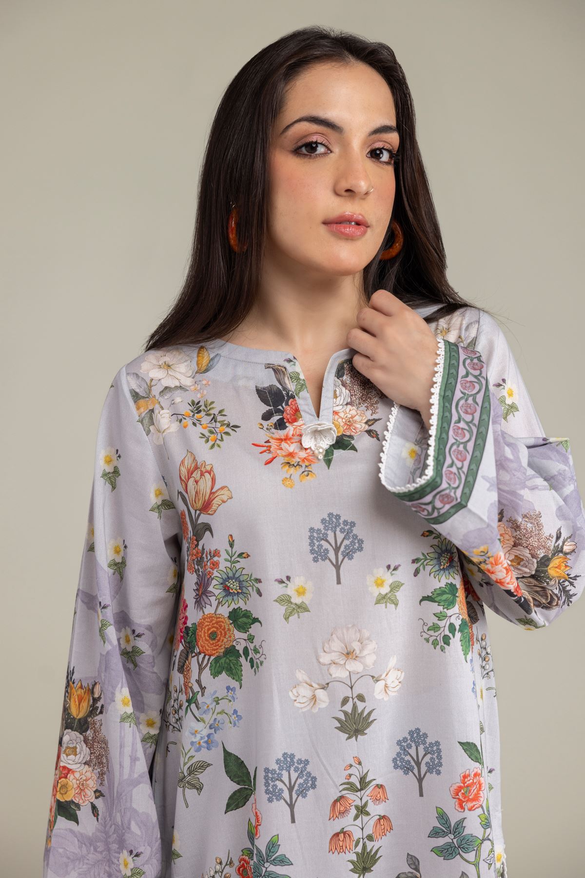 Embroidered Cambric Cambric Tailored 2-Piece - 1-26-250-B-H1-VG