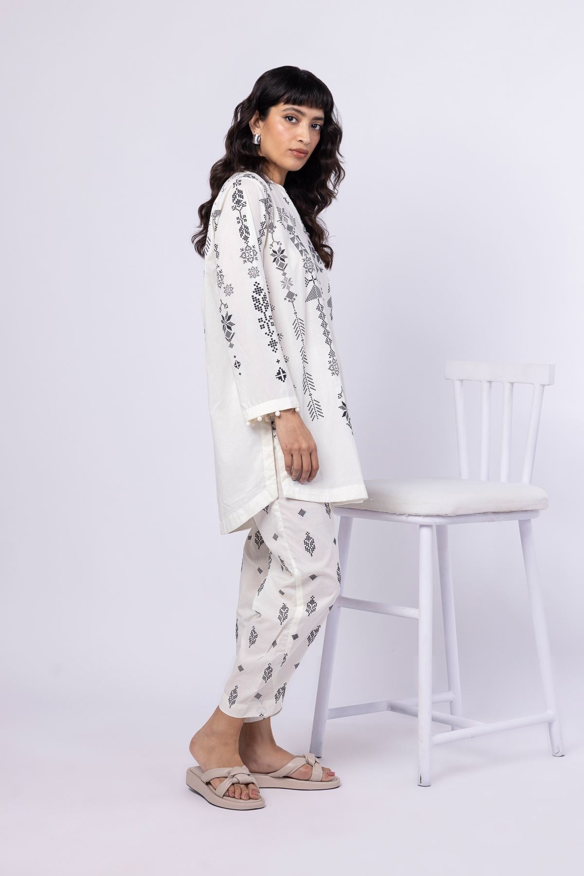 Printed Cambric Pants - 25-04E48-07TA-VG