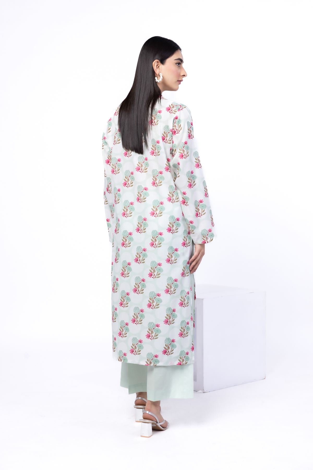 Printed Lawn Fabrics 2 Piece | Top and Bottom - 25-09-11W3-02SA-VG