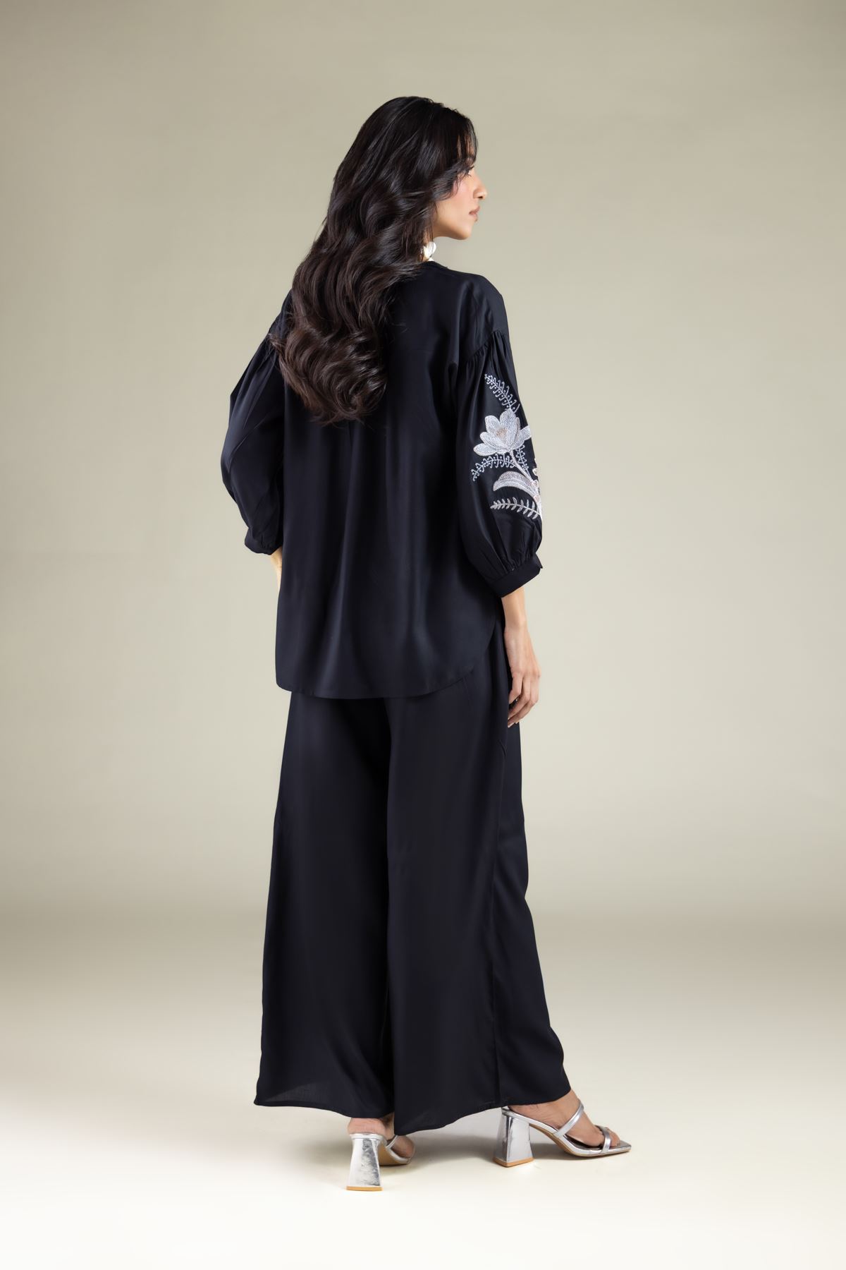 Embroidered Viscose Blouse - 6-26-105-A-F-VG