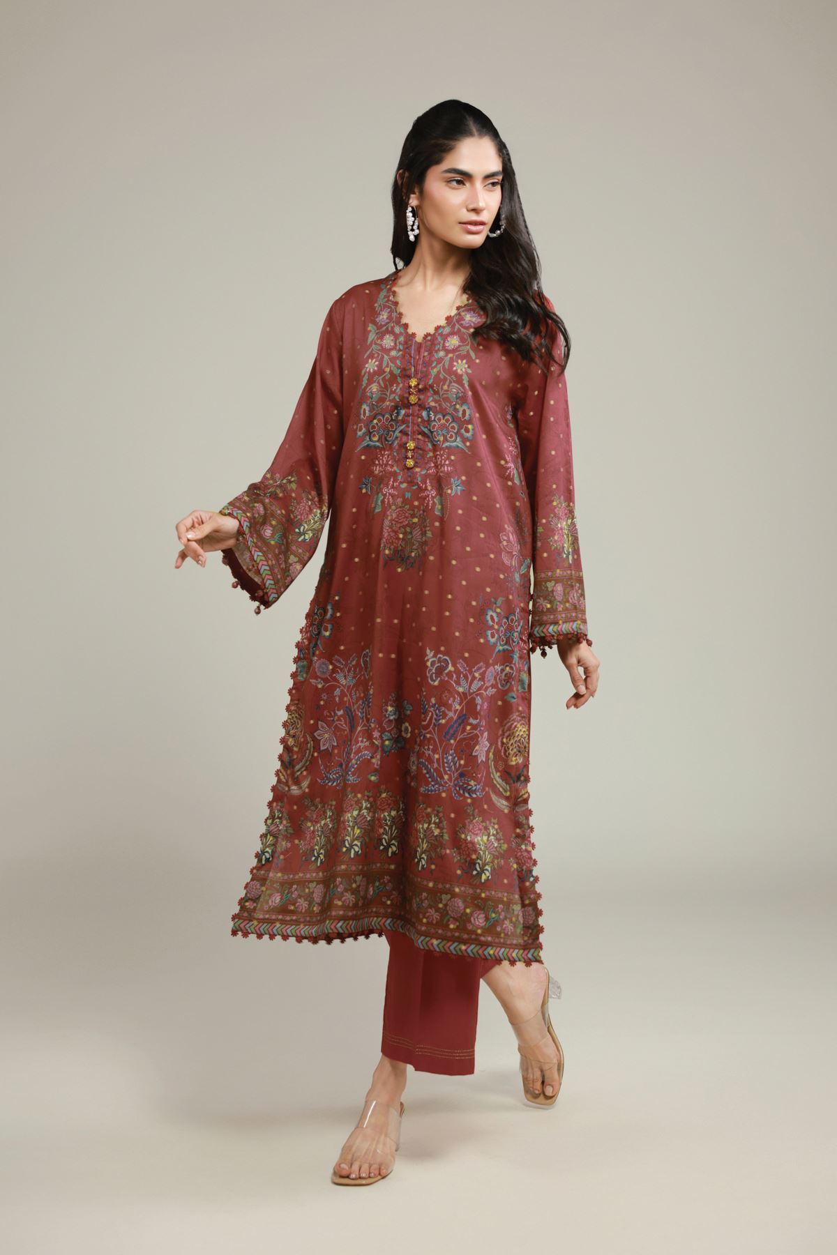 Printed Jacquard Jacquard Tailored 2-Piece - T-A33-26-107FH-VG