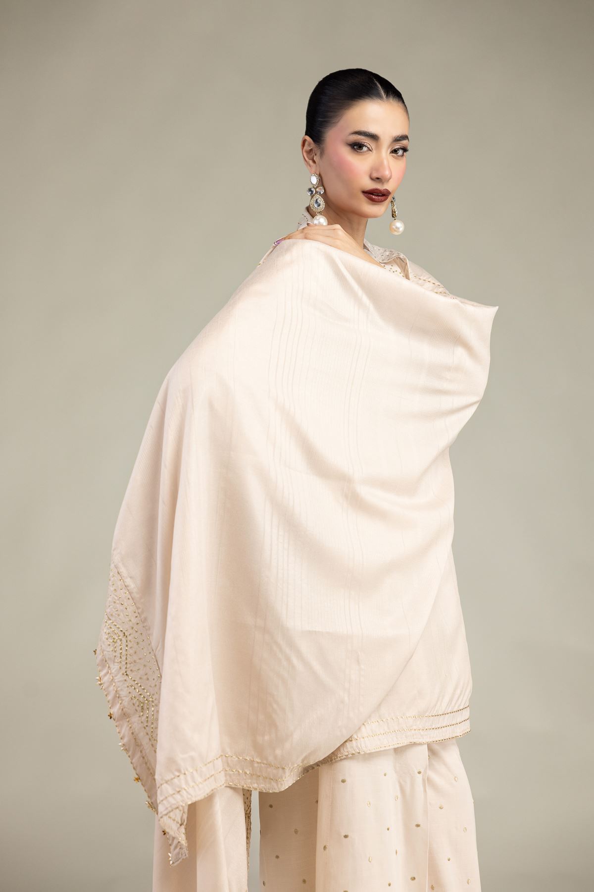 Embroidered Polyester Silk Silk Gota Dupatta - 2-26-212-A-F1-VG