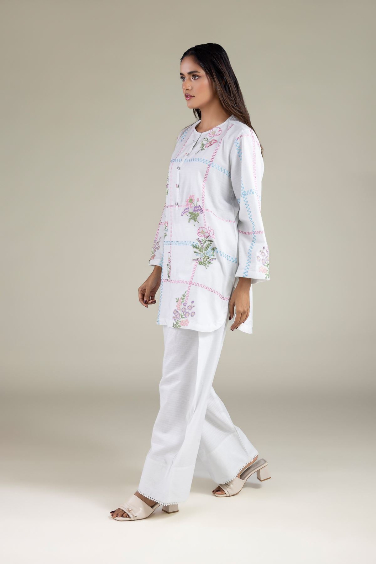 Embroidered Cotton Dobby Solid Shalwar - 1-26-116-A-E-VG