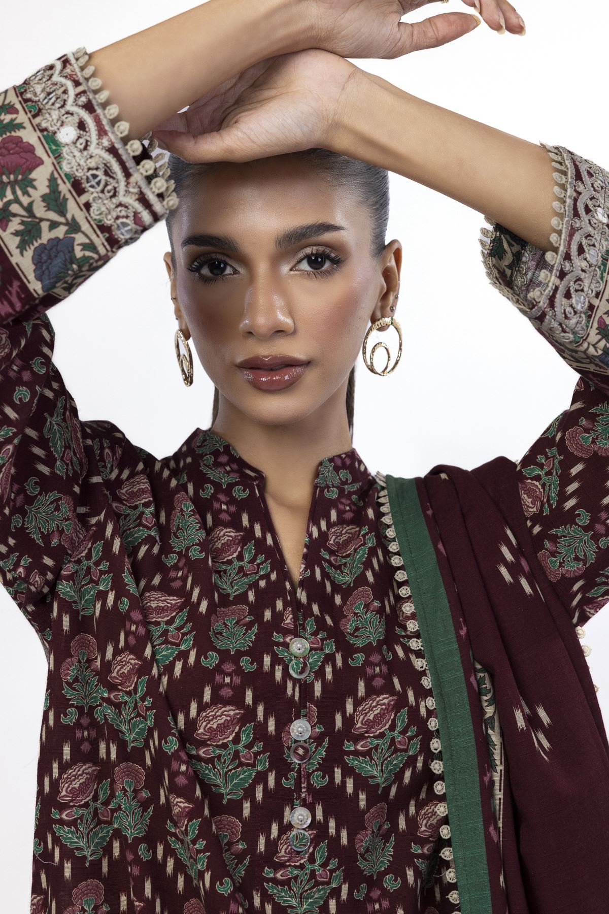 Embroidered Khaddar Tailored 3 Piece - LKN99AST-VG