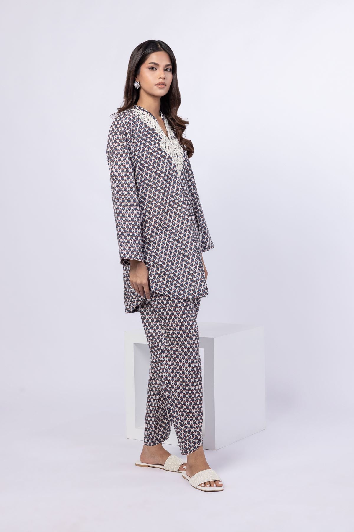 Printed Cambric Pants - 25-06-6E5-07BA-VG