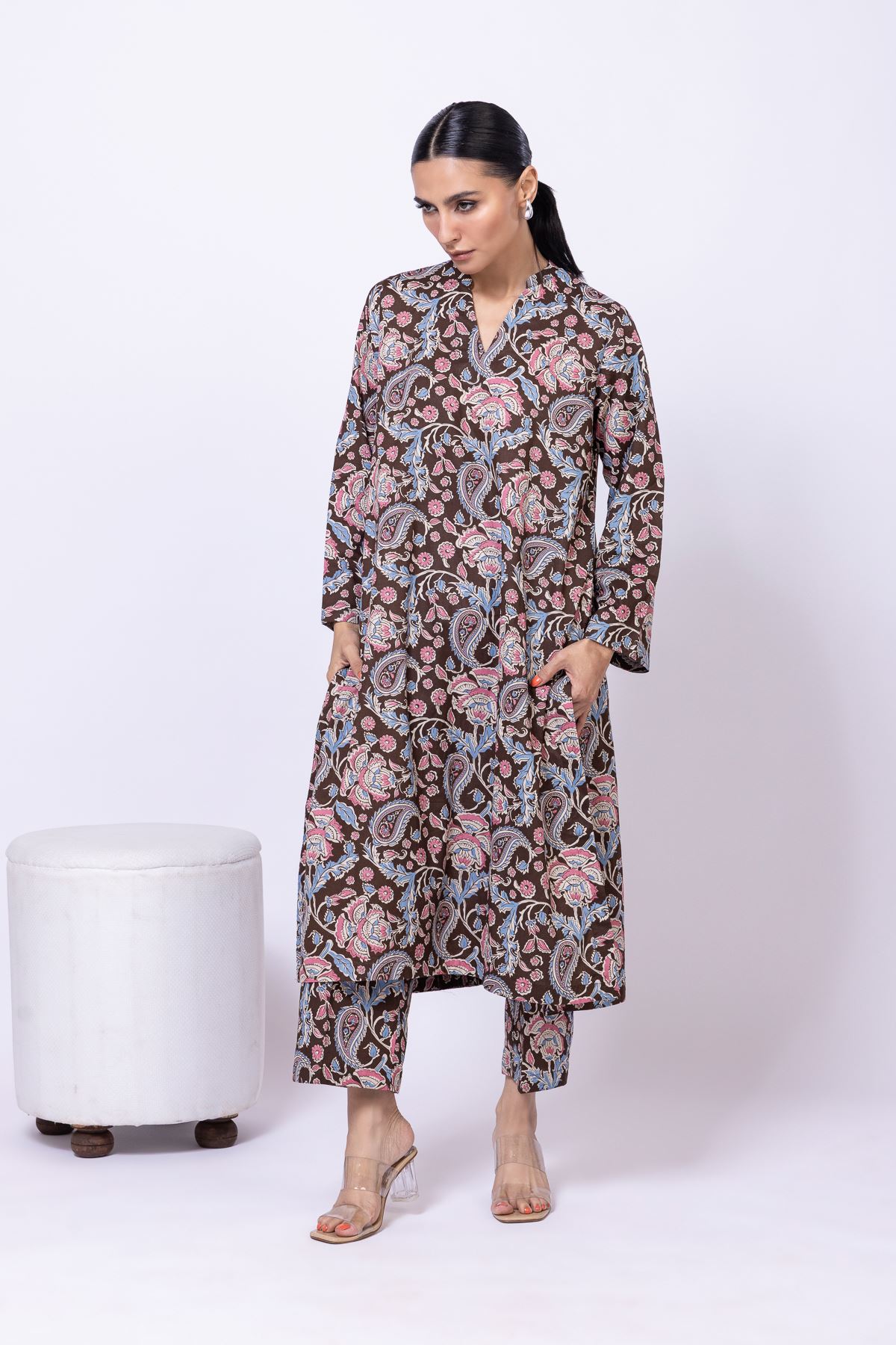 Printed Cambric Kurta - KW38A-VG