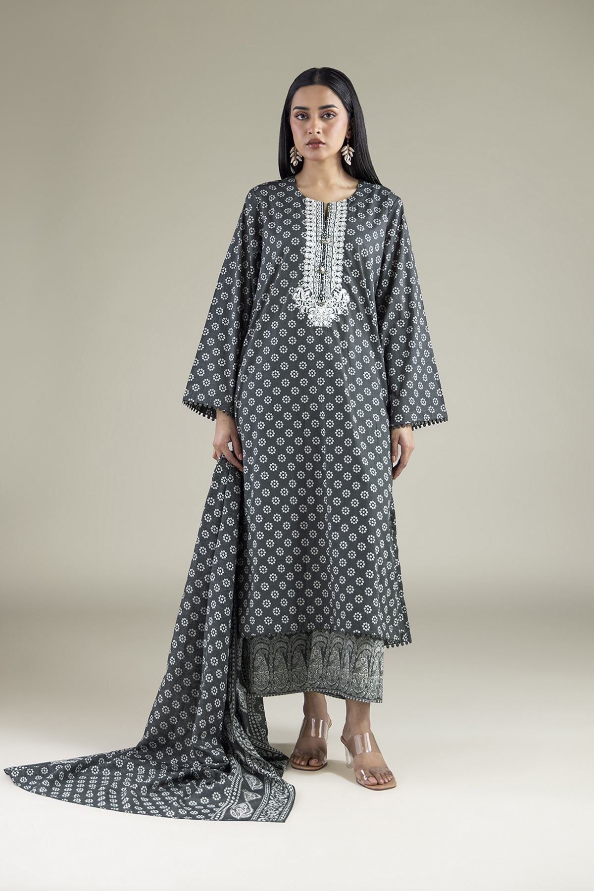 Embroidered Lawn Tailored 3-Piece Lawn - T-A11-26-111FD1-VG