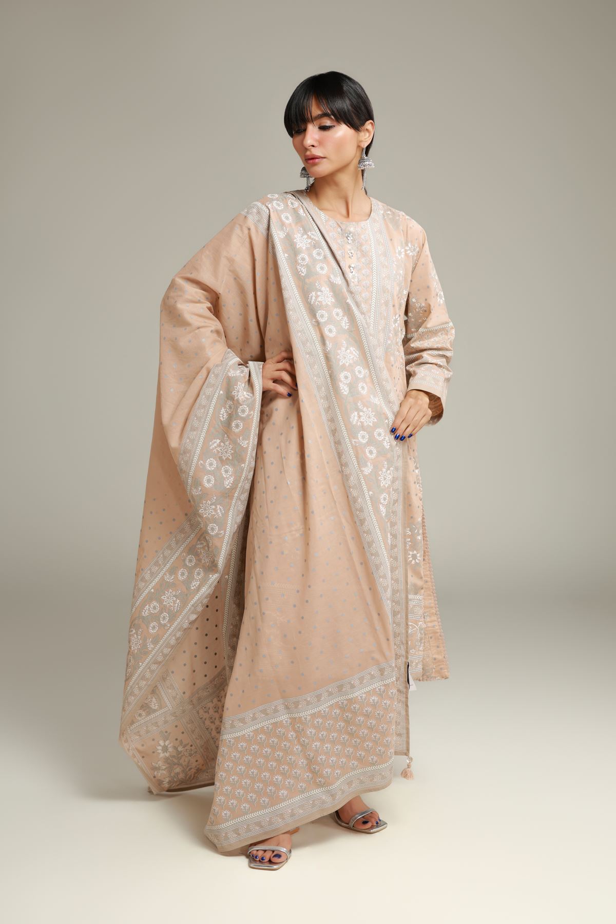 Printed Lawn Printed Lawn Dupatta - 1-26-228-A-D2-VG