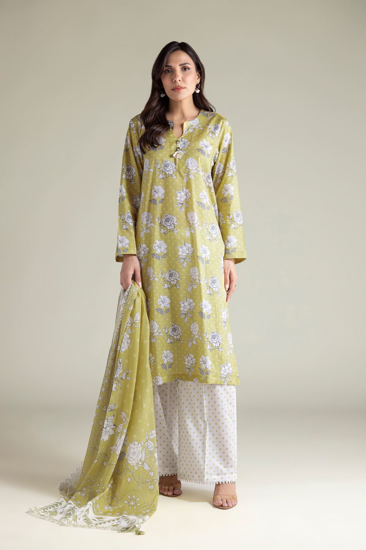 Printed Lawn Lawn Tailored 3-piece - T-A11-26-118FI2-VG