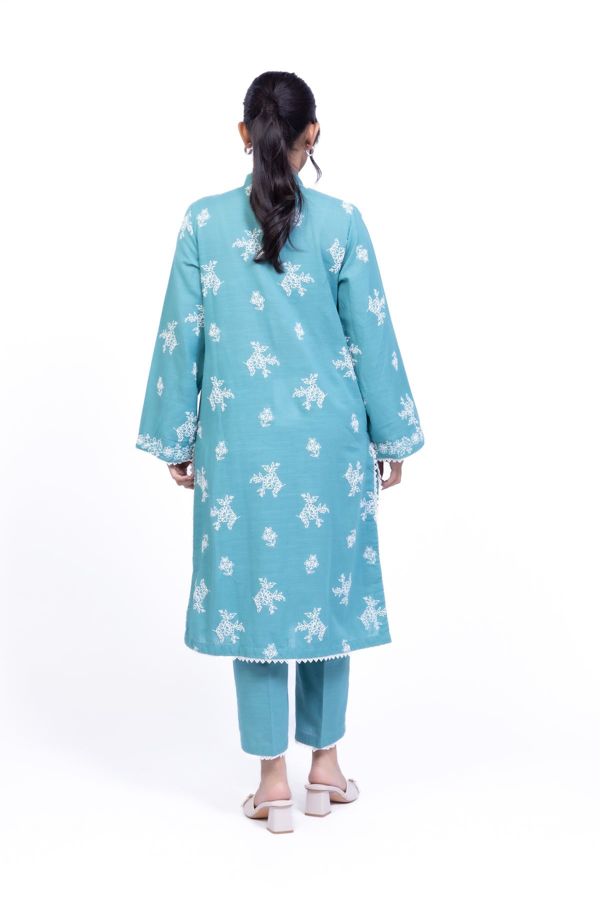 Printed Khaddar Kurta - OTD4-EX22-10TA-VG