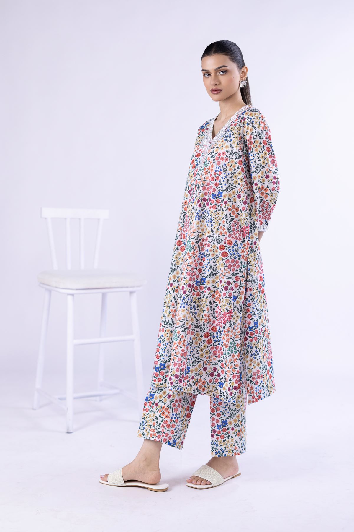 Printed Cambric Pants - 25-05E56-02BB-VG
