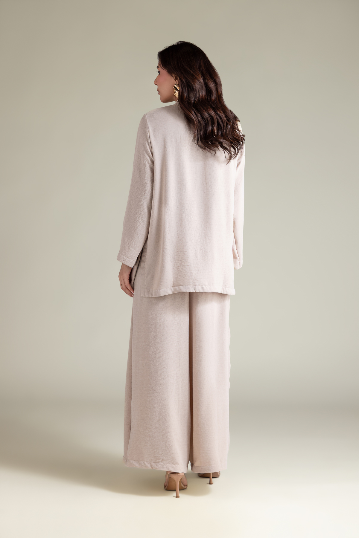 Dyed Textured Georgette Short Georgette Kurta - T-A22-26-118FD2-VG