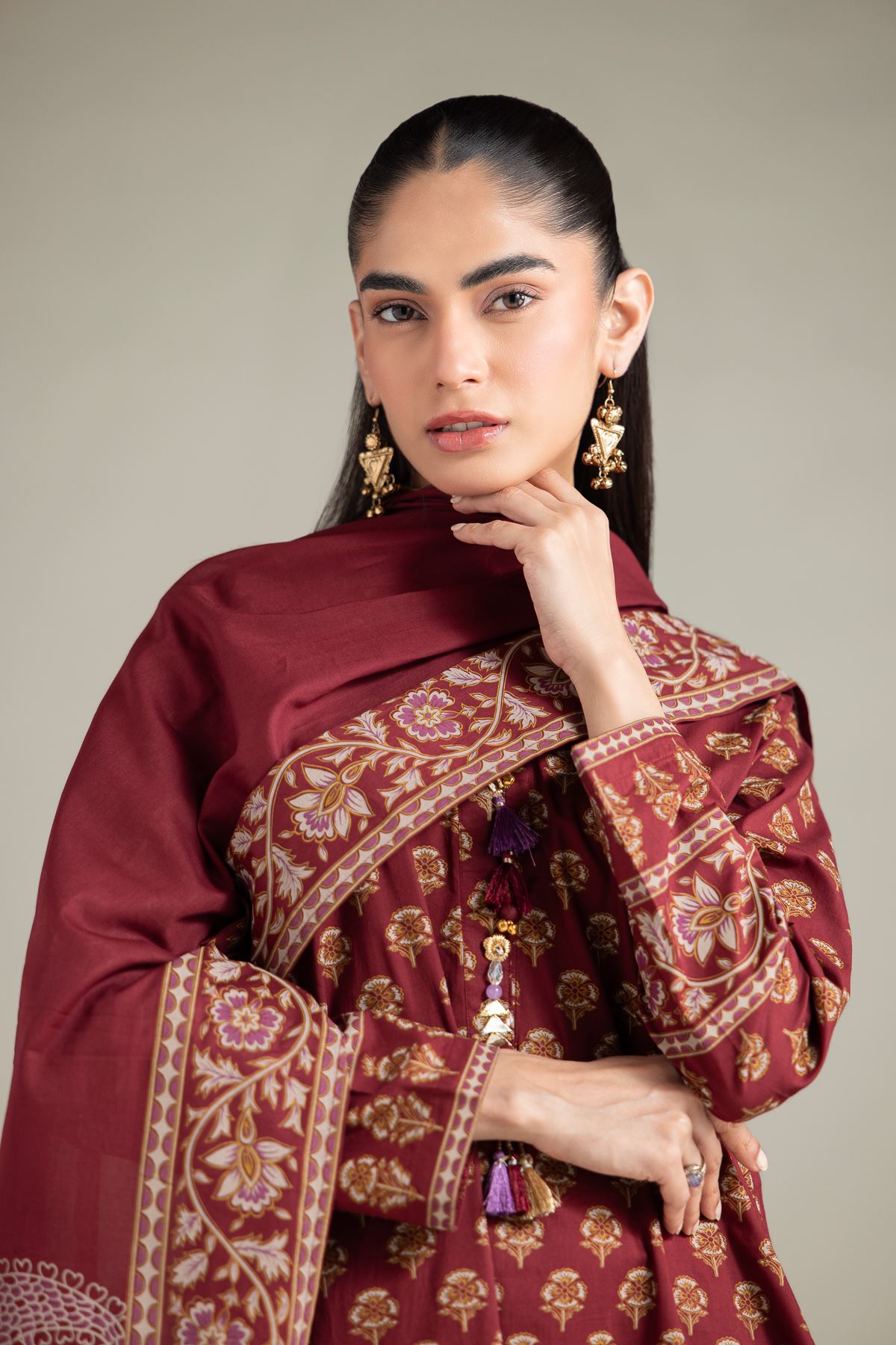 Lawn Dupatta - 1-26-125-A-B-VG