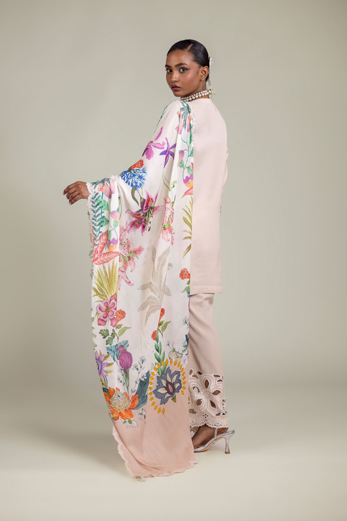 Raw Silk 3-Piece Dress - 1-26-110-A-A-VG