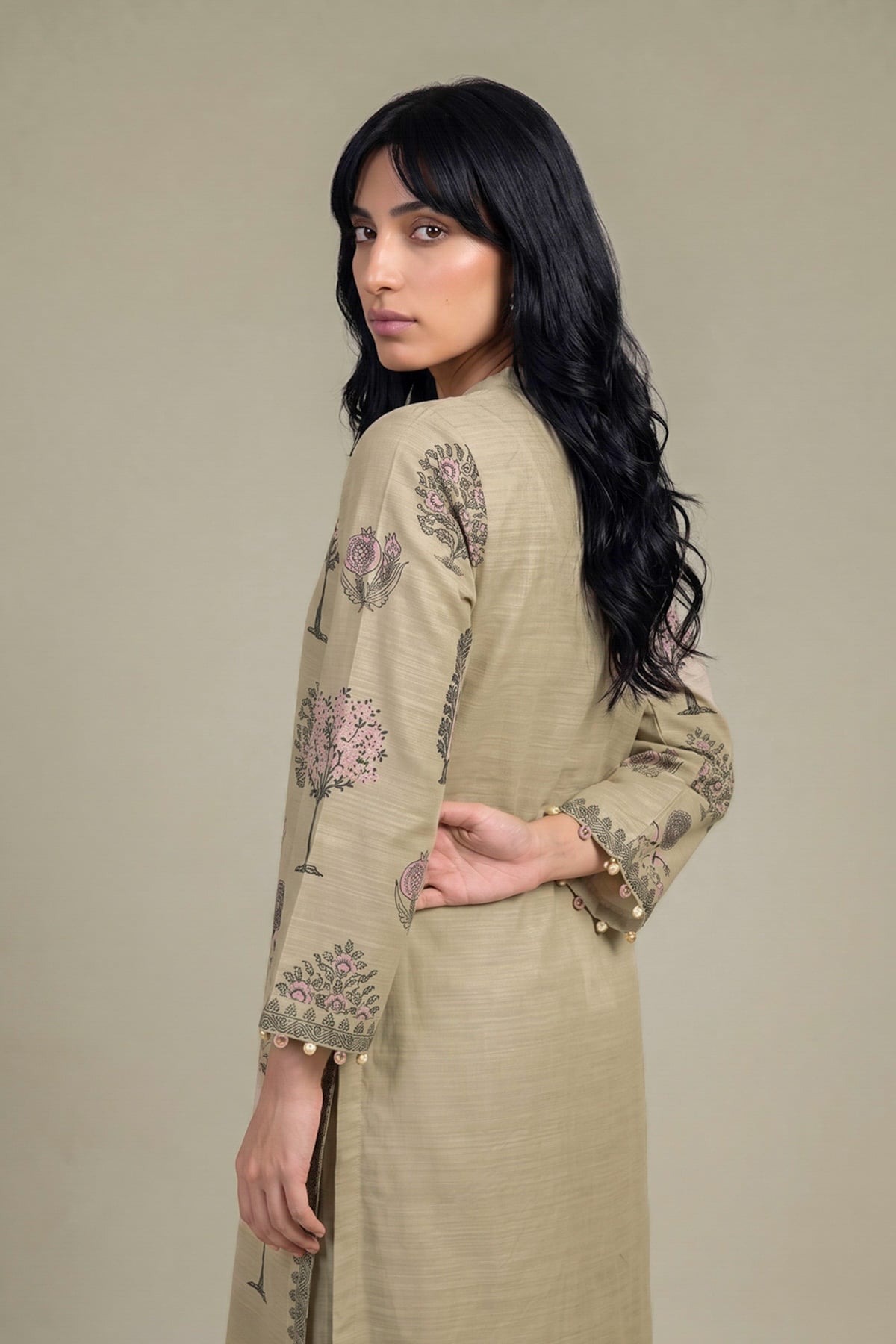 Printed Light Khaddar Light Khaddar kurta - 2-26-308-A-G1-VG