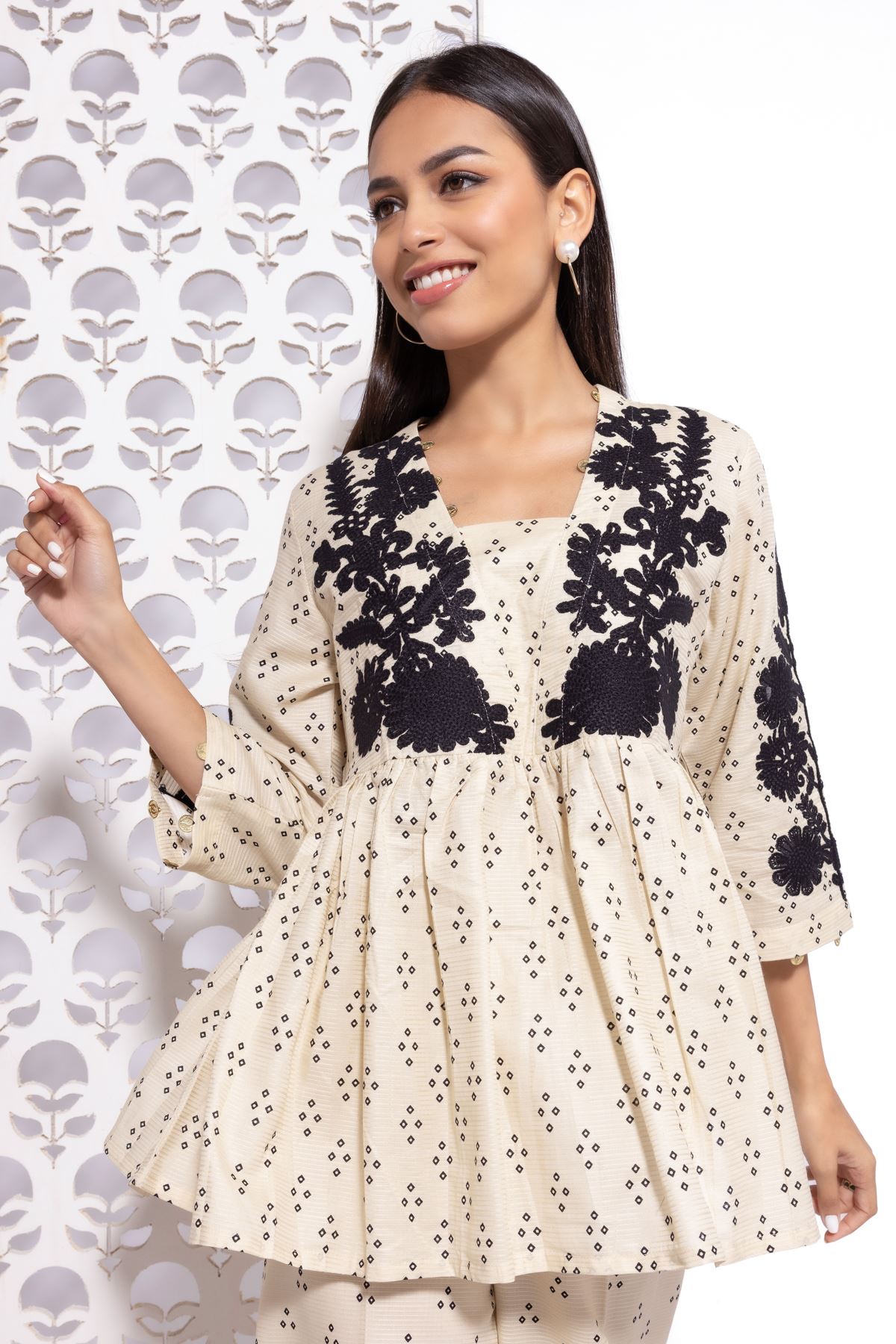 khaadi peplum top
