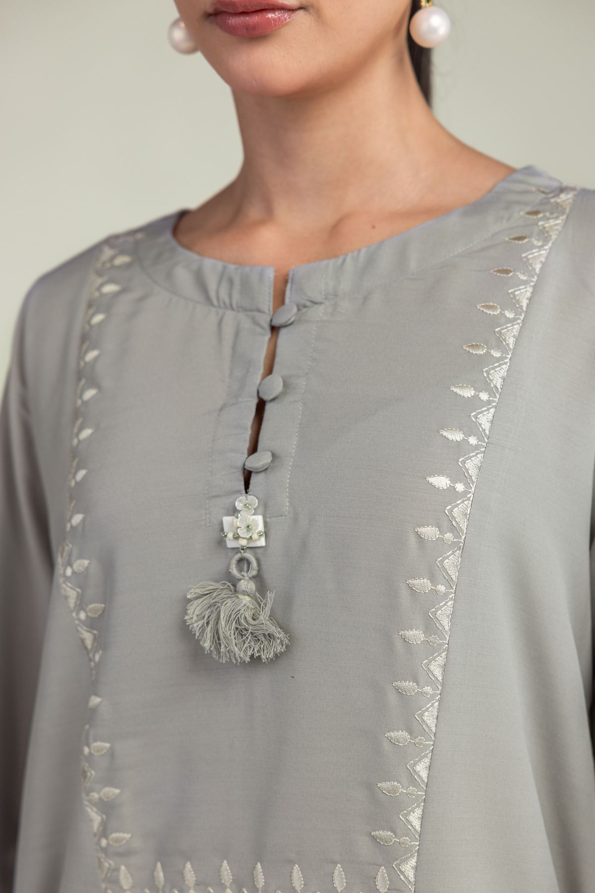 Embroidered Arabic Lawn Arabic Lawn Kurta - 1-26-221-A-G1-VG