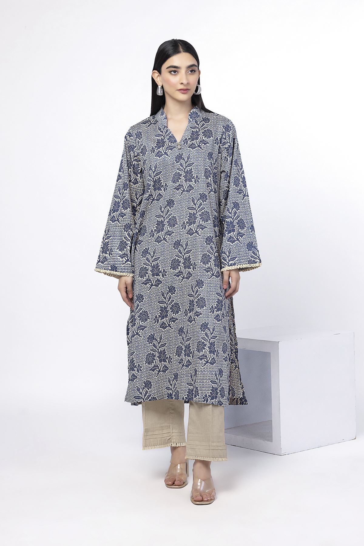 Printed Lawn Fabrics 2 Piece | Top and Bottom - A33-26-106FG-VG