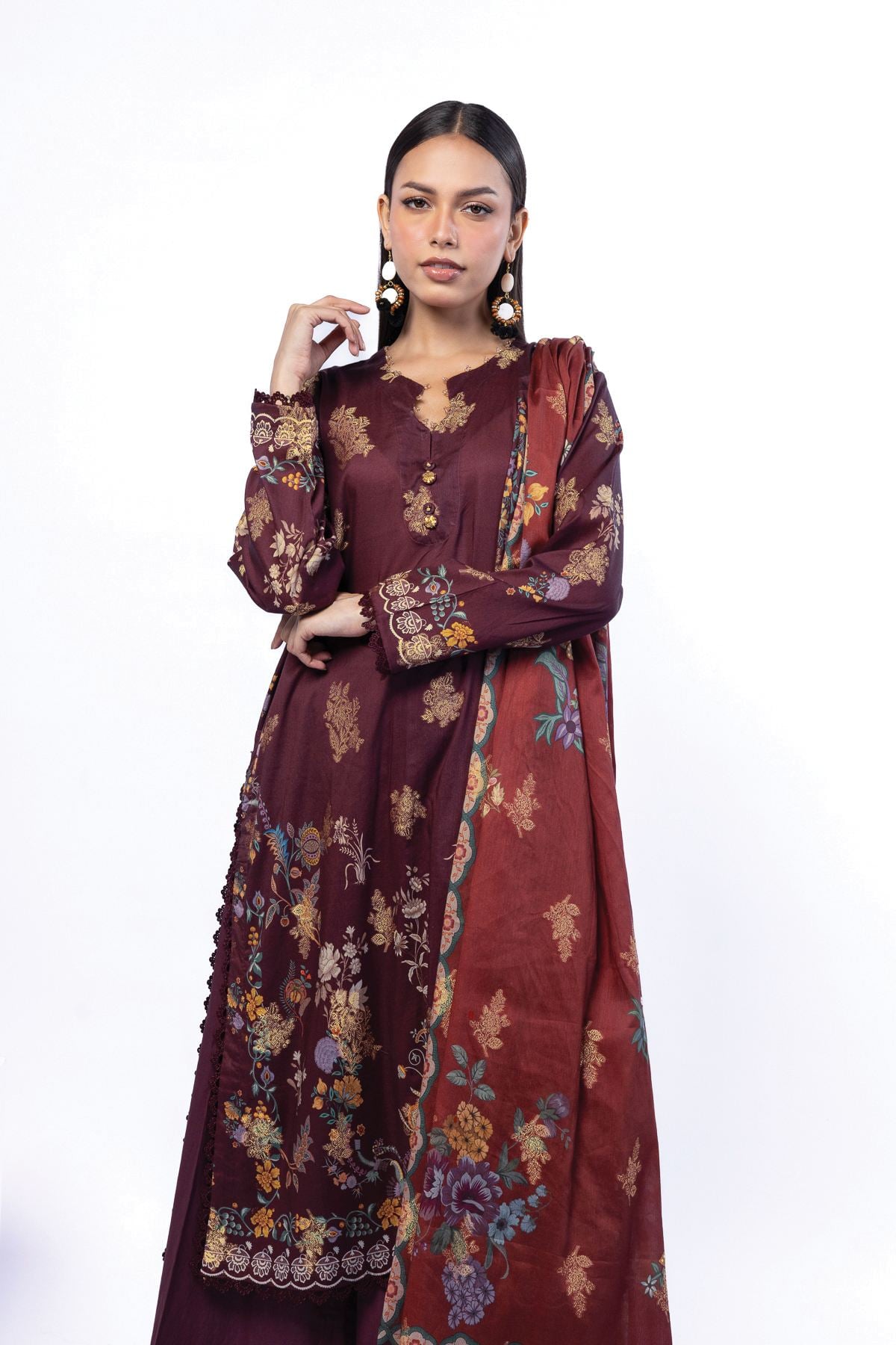 Printed Jacquard Fabrics 3 Piece - A22-26-103FA1-VG