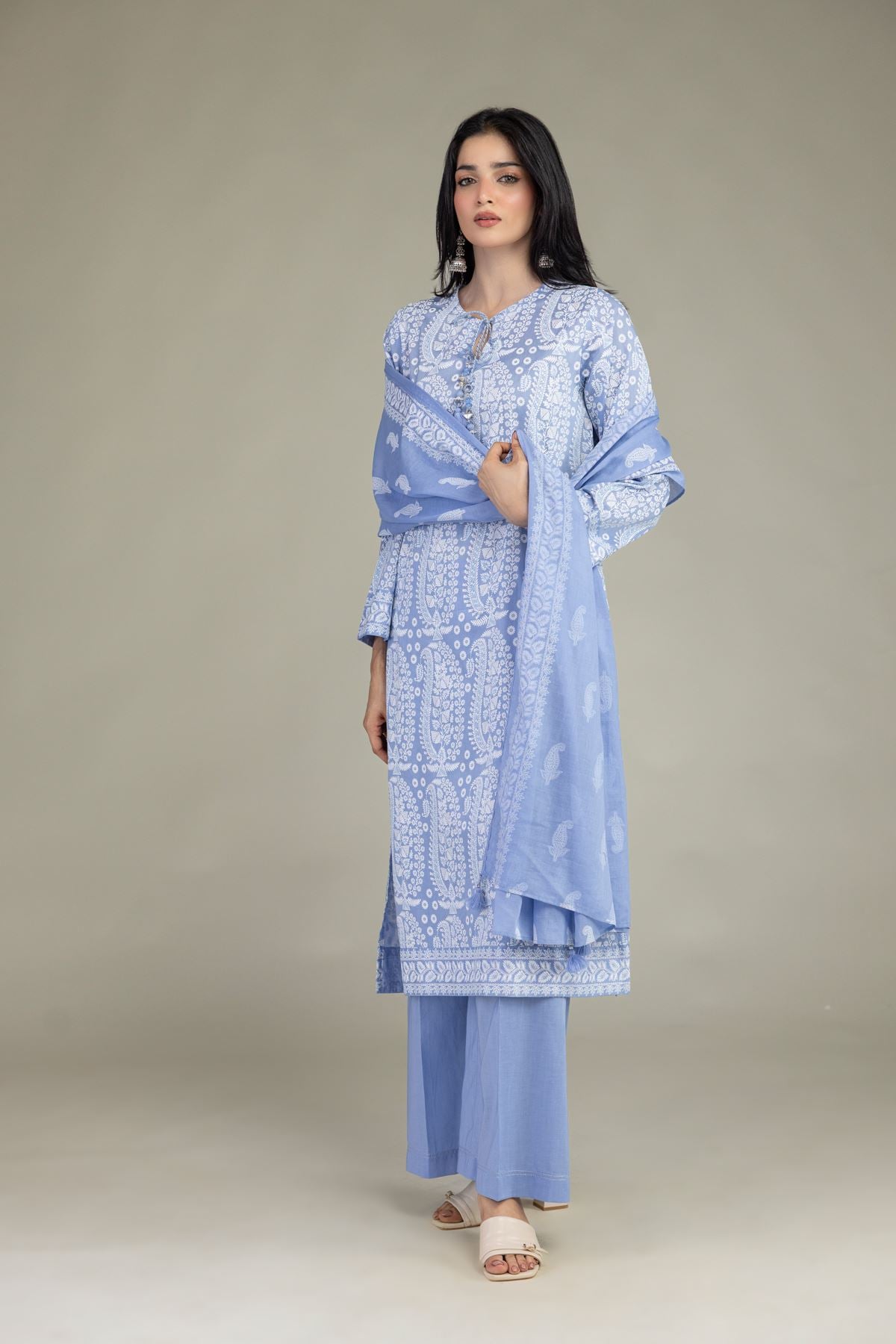 Printed Lawn Lawn 3-Piece Tailored - 1-26-102-A-F-VG