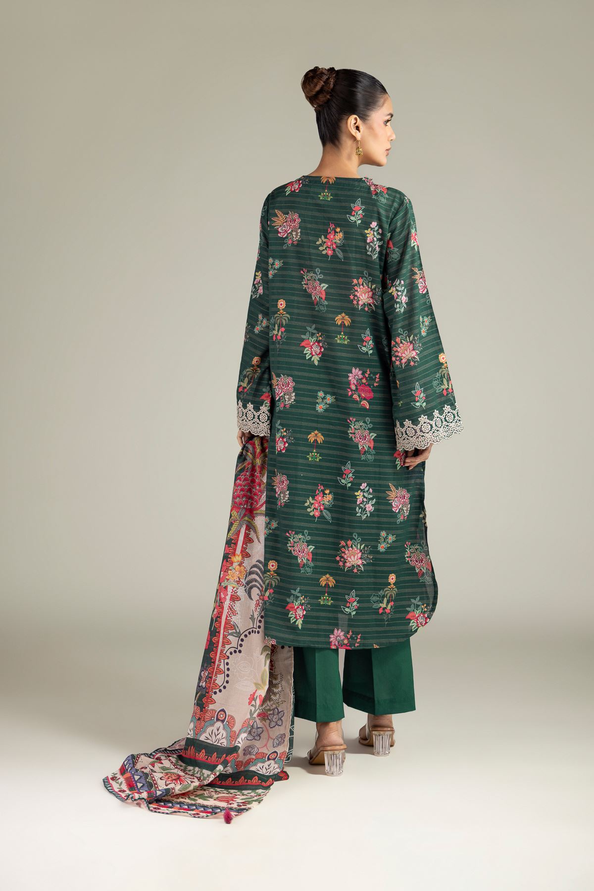 Embroidered Messuri Messuri Tailored 3-Piece - T-A22-26-215FJ1-VG