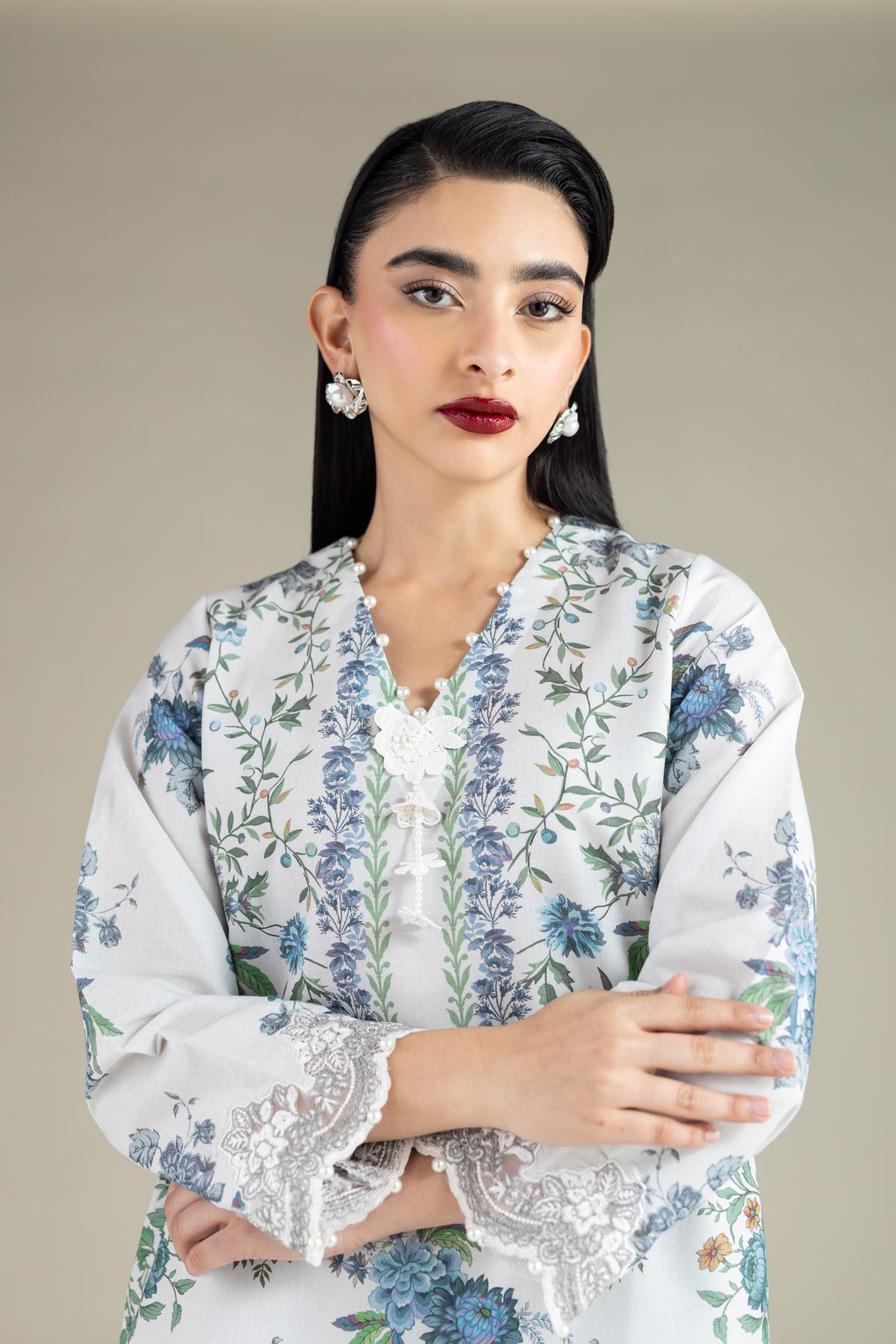 Embroidered Mesuri Kurta - 25-12-12S4-12TA-VG