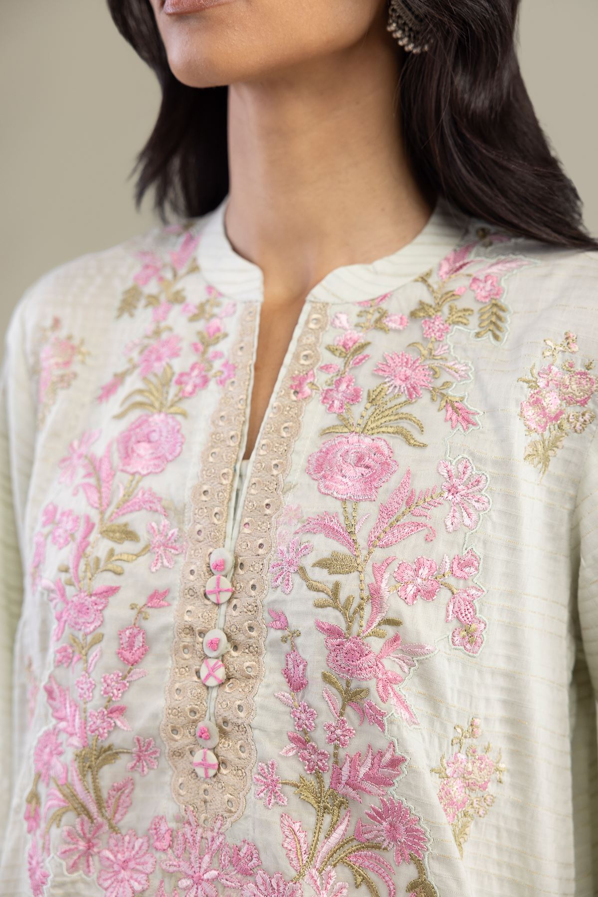 Embroidered Messuri Dobby Messuri Tailored 3-Piece - 2-26-202-A-D-VG