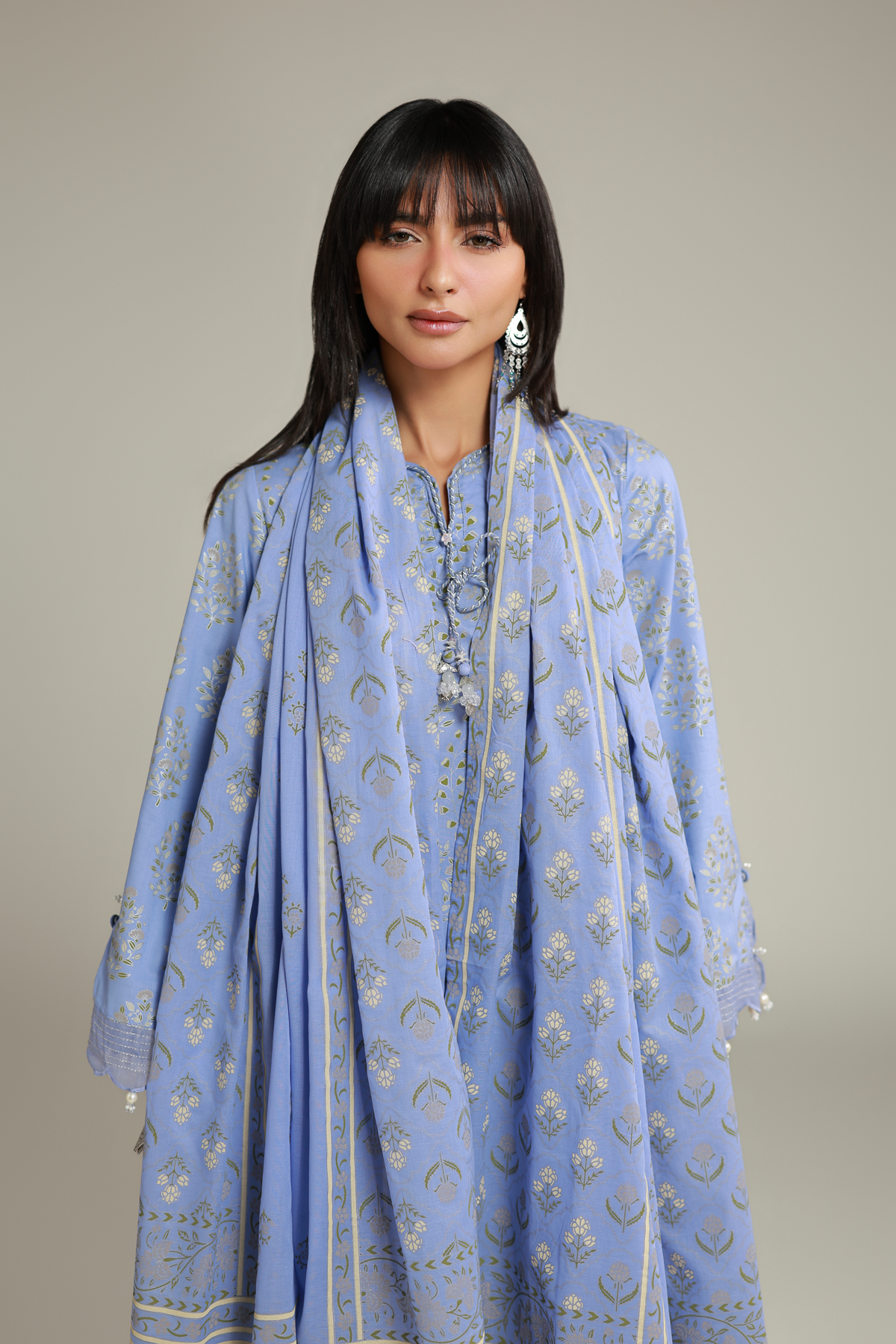 Printed Lawn Printed Lawn Dupatta - 26-02-1E13-06TA-VG