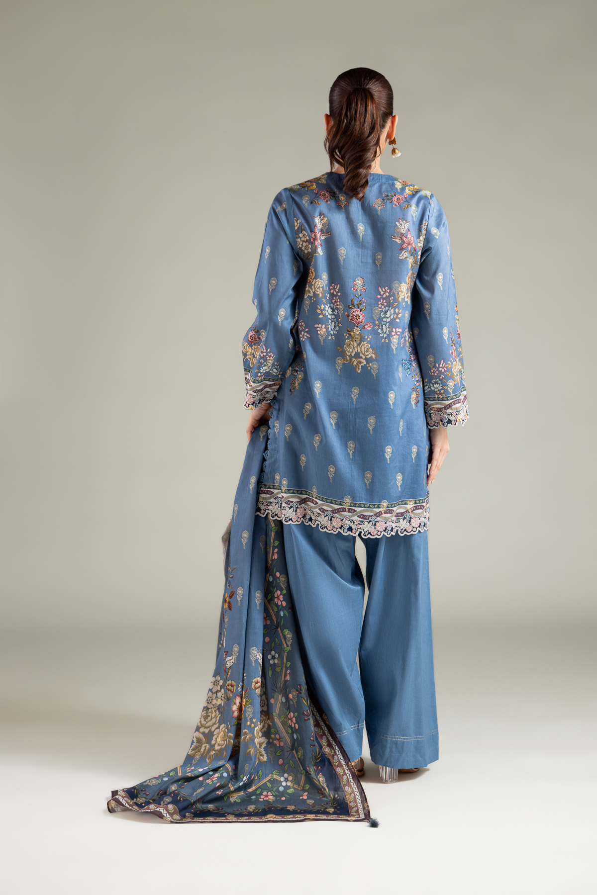 Embroidered Jacquard Fabrics 3 Piece - A22-26-214FH1-VG