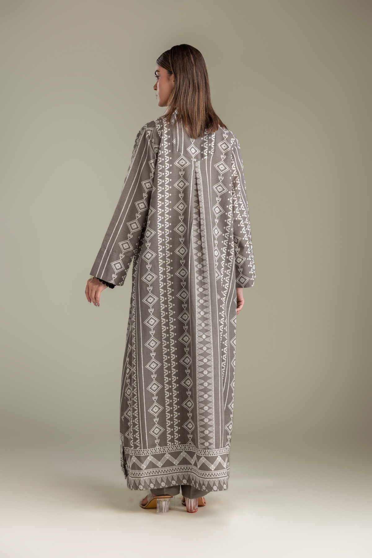 Printed Light Khaddar Light Khaddar Kurta - 2-26-202-A-D-VG