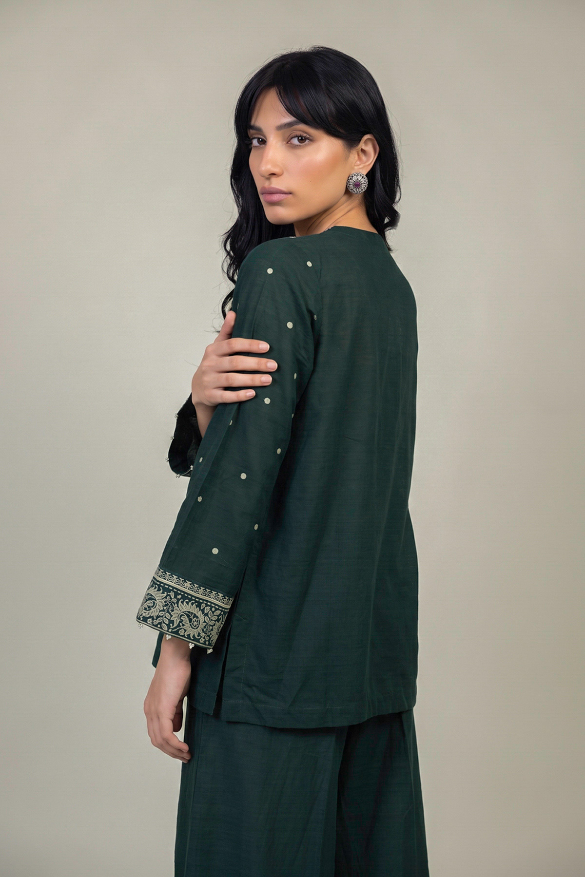 Printed Light Khaddar Light Khaddar Kurta - 2-26-308-A-G1-VG