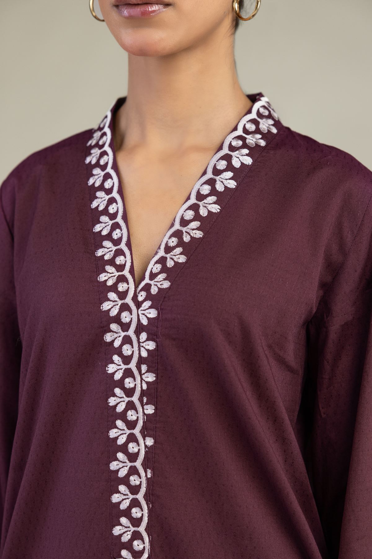 Embroidered Cotton Dobby Cotton Dobby Kurta - 1-26-226-A-I1-VG