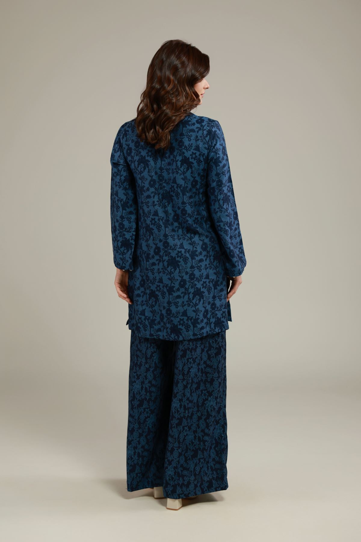 Dyed Jacquard Kurta - 25-09-11E3-07TA-VG