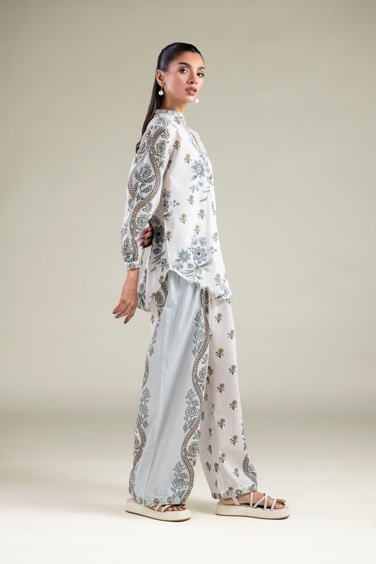 Embroidered Cambric Trousers - 6-26-104-A-D-VG