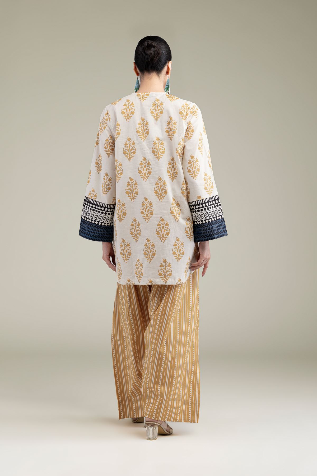 Printed Cambric Short Cambric Kurta - 2-26-204-A-A1-VG