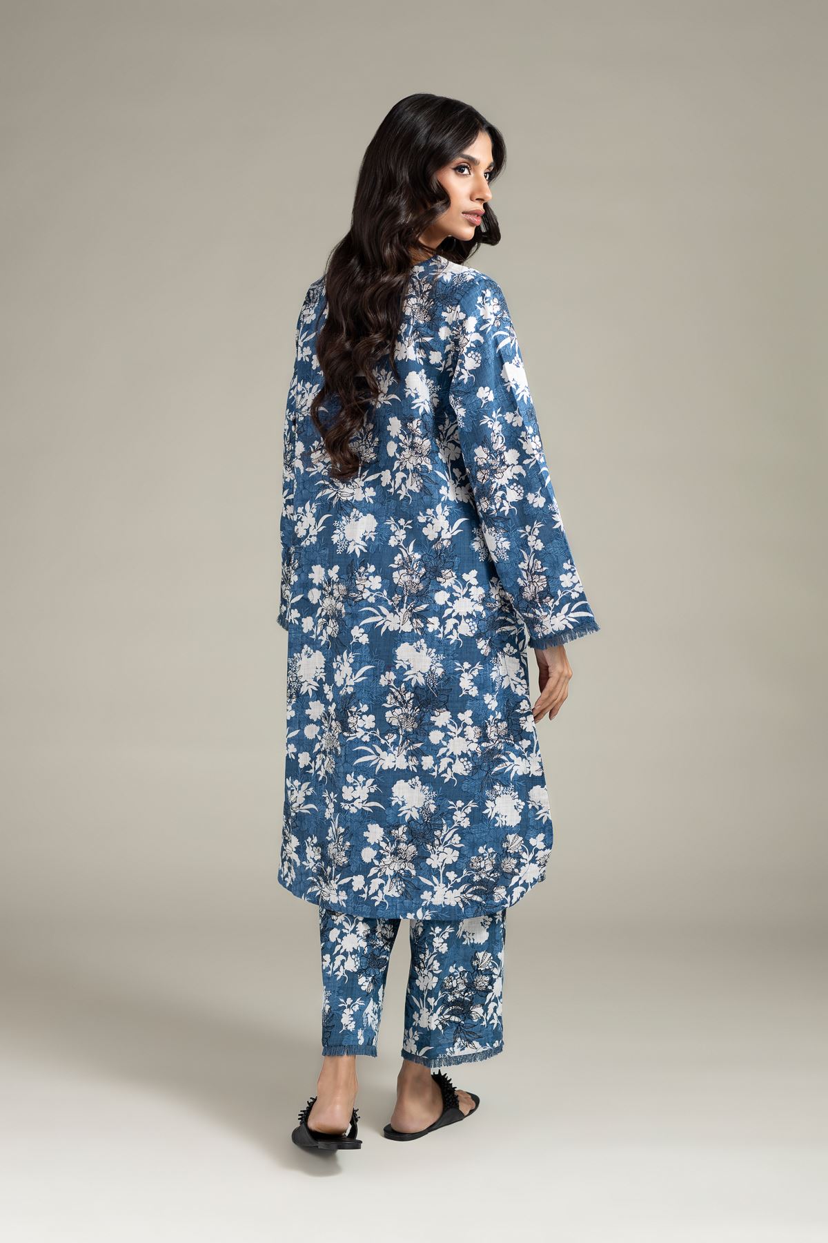 Printed Heavy Textured Cotton Kurta - 25-10-12E9-02TA-VG