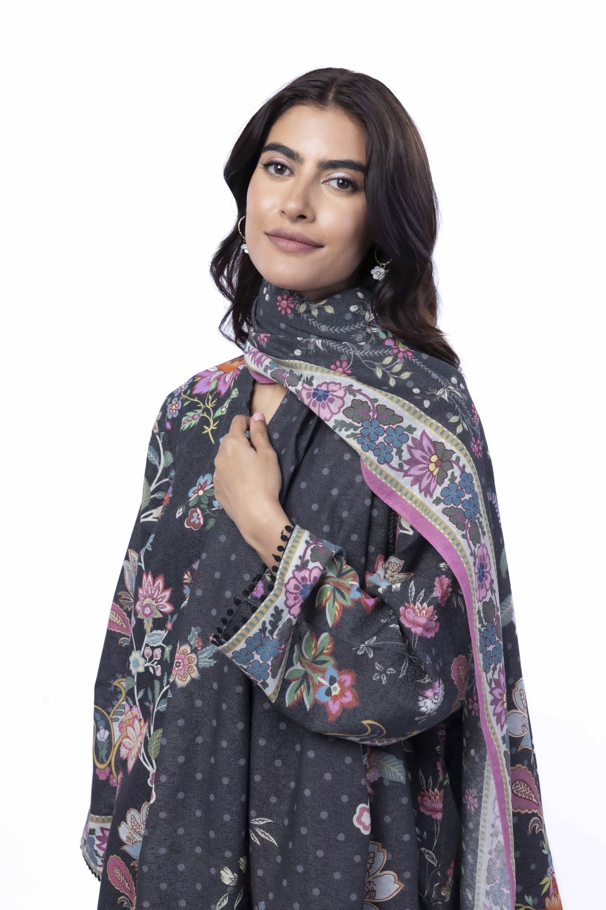Printed Karandi Fabrics 3 Piece - KW59B-VG