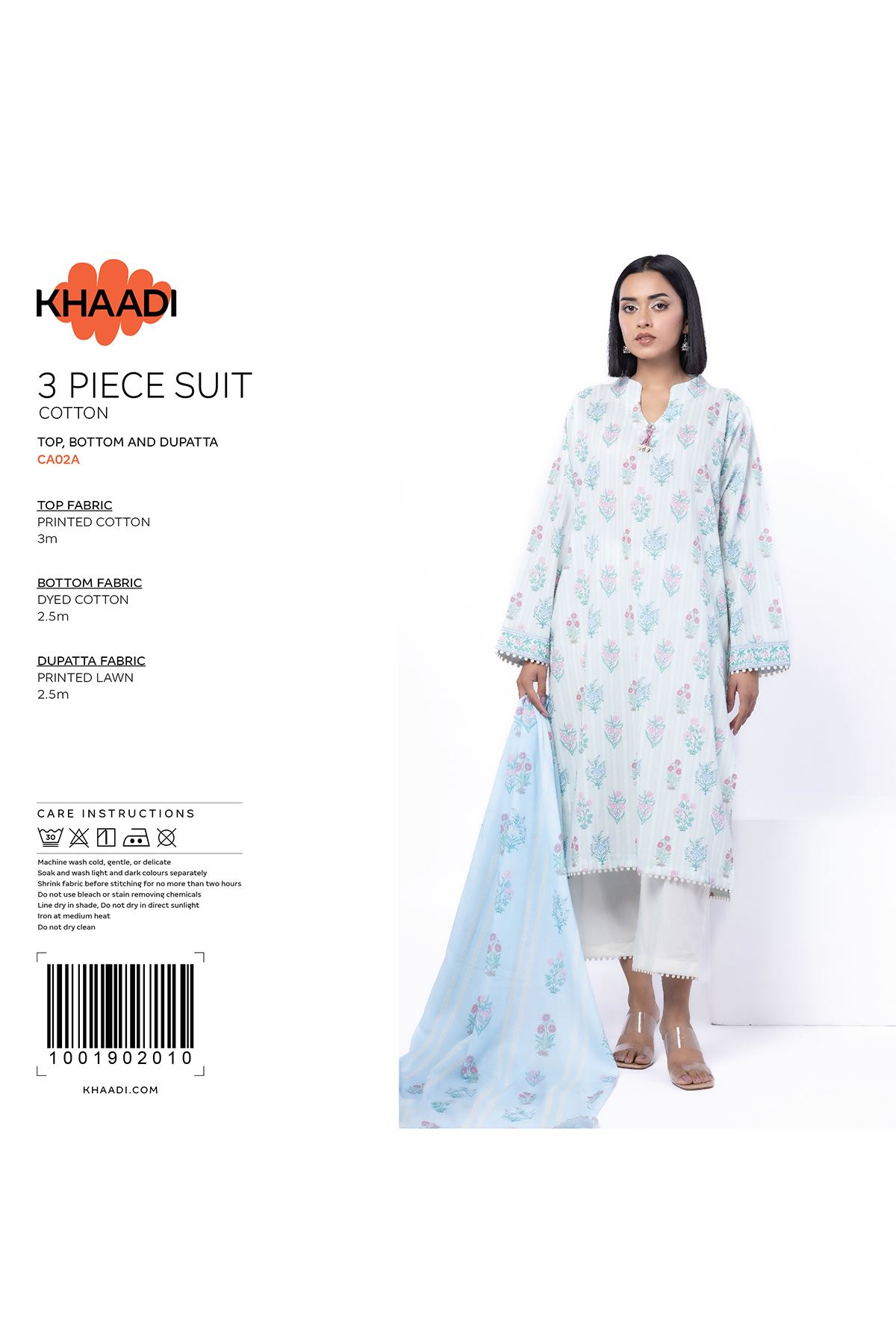 Printed Cotton Fabrics 3 Piece - LK08A-VG