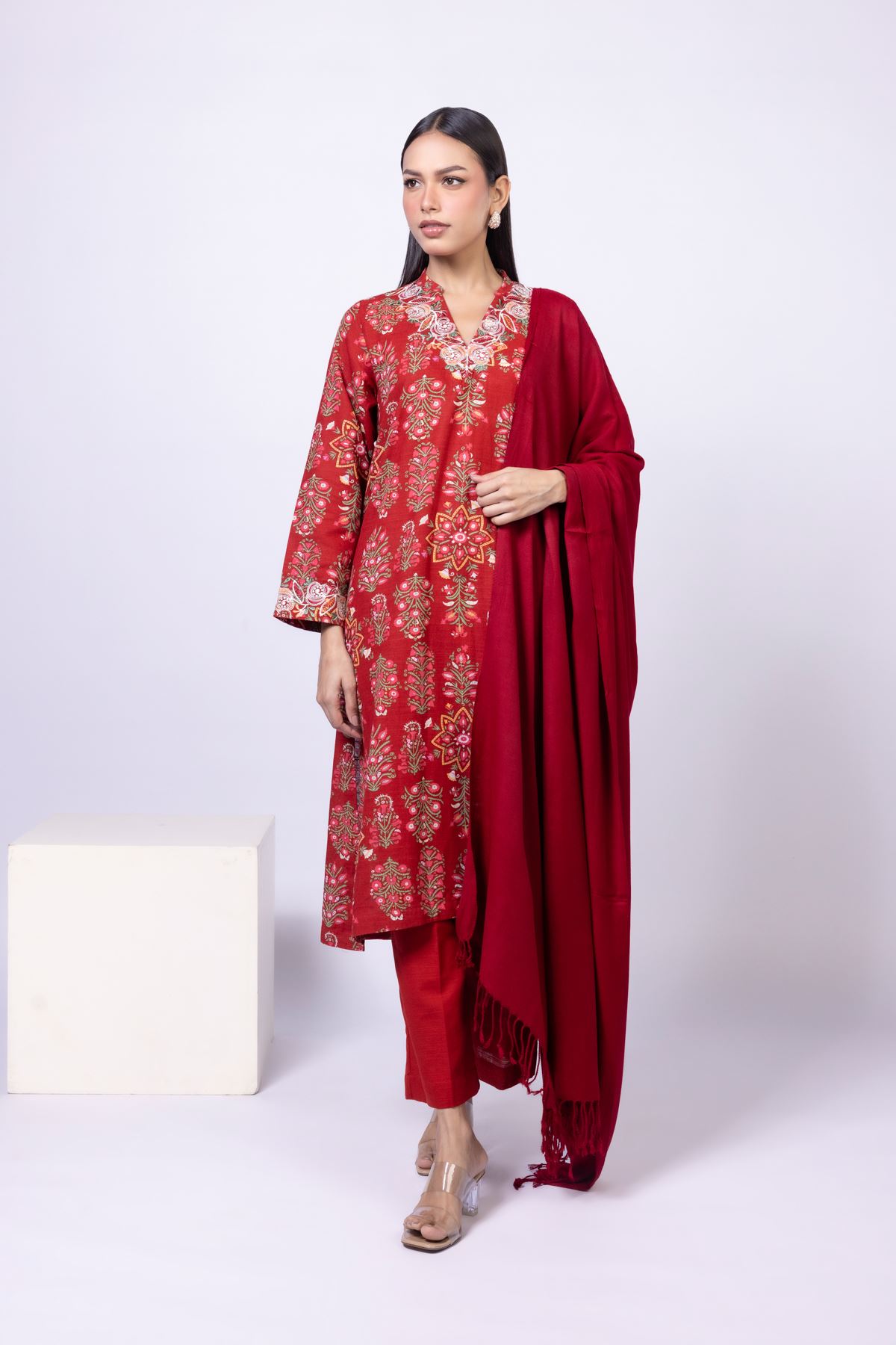 Dyed Khaddar Pants - 25-10-11E1-07TA-VG