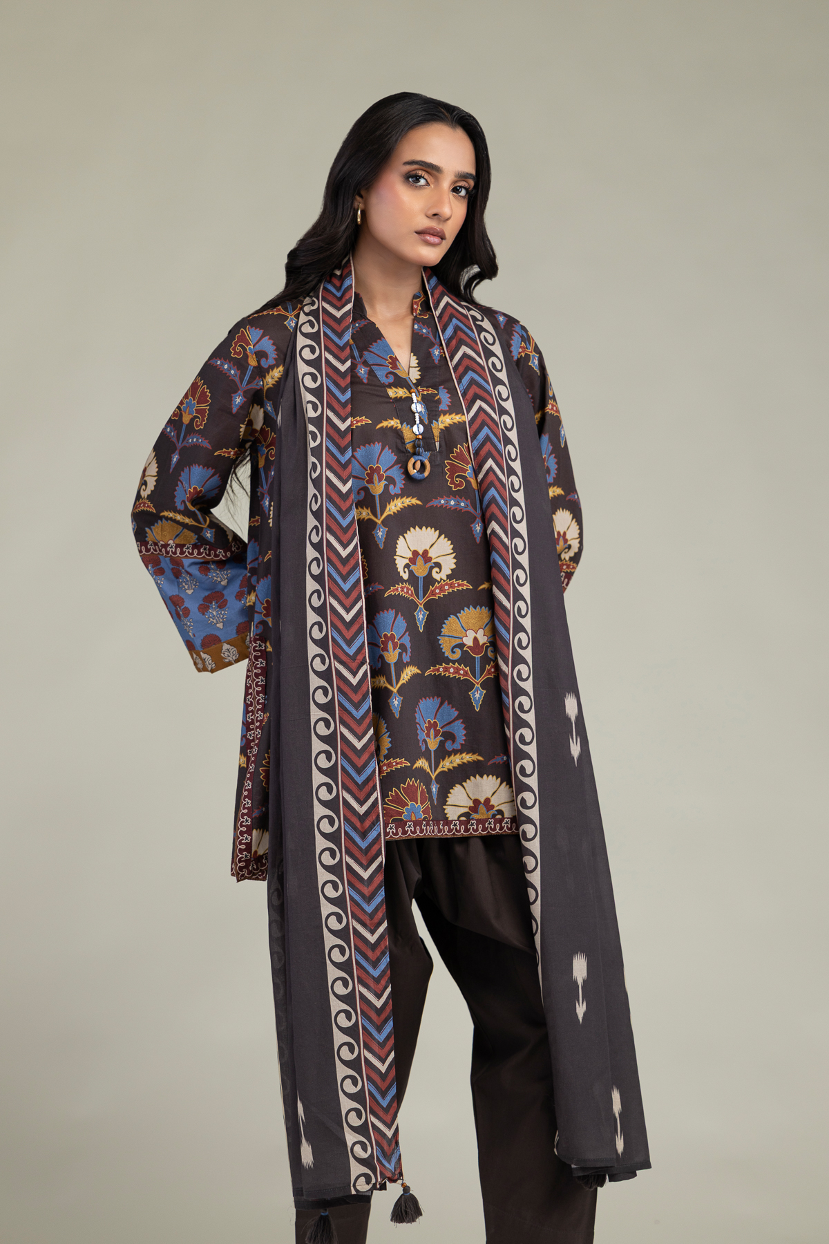 Printed Lawn Printed Lawn Dupatta - 1-26-303-C-B1-VG