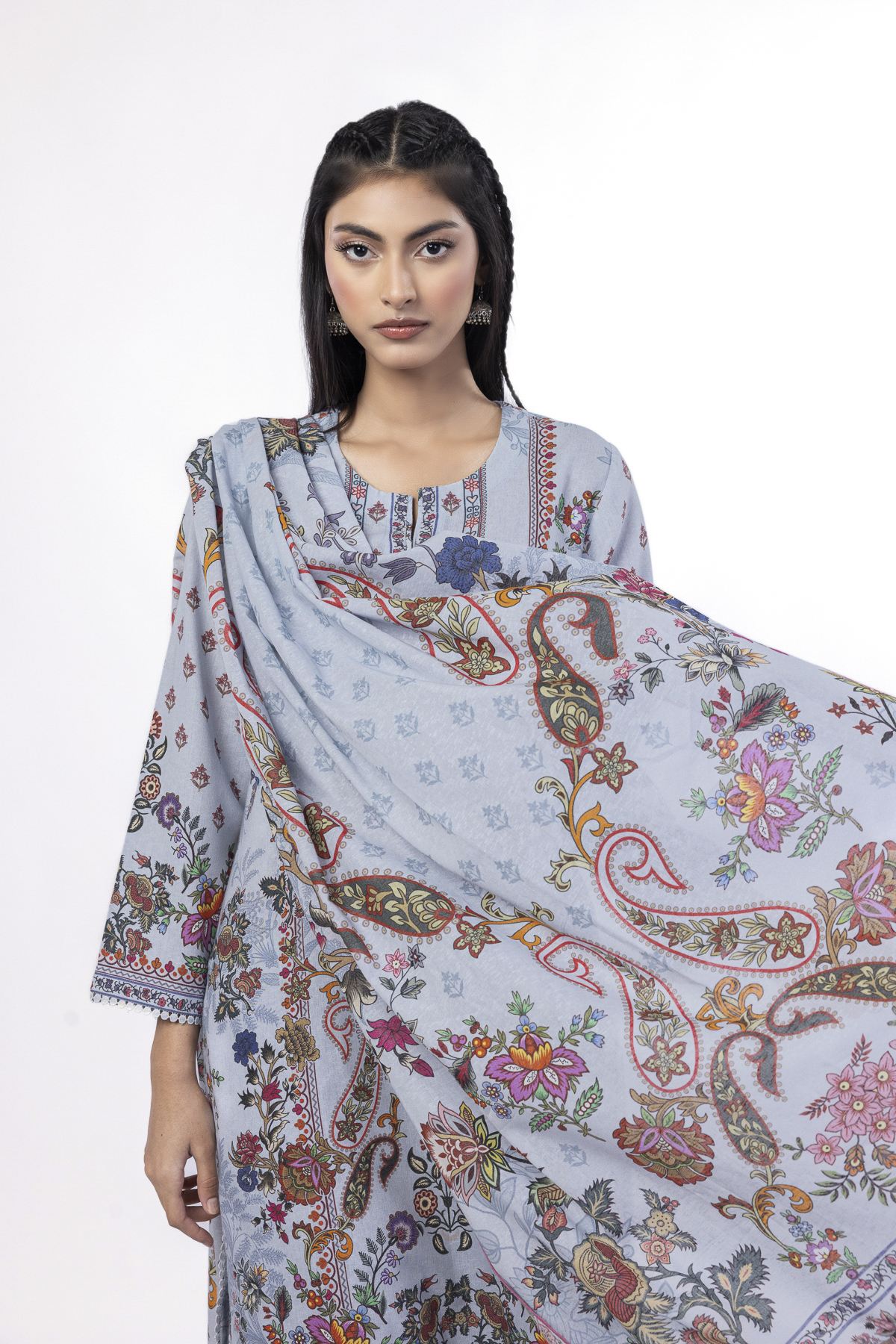 Printed Karandi Tailored 3 Piece - MT15AST-VG